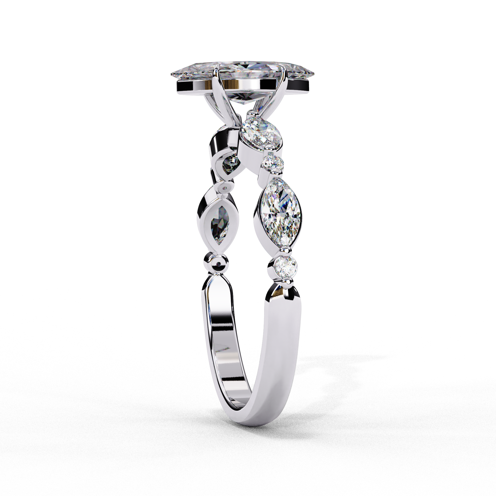 Elysian Marquise Cut Solitaire Ring