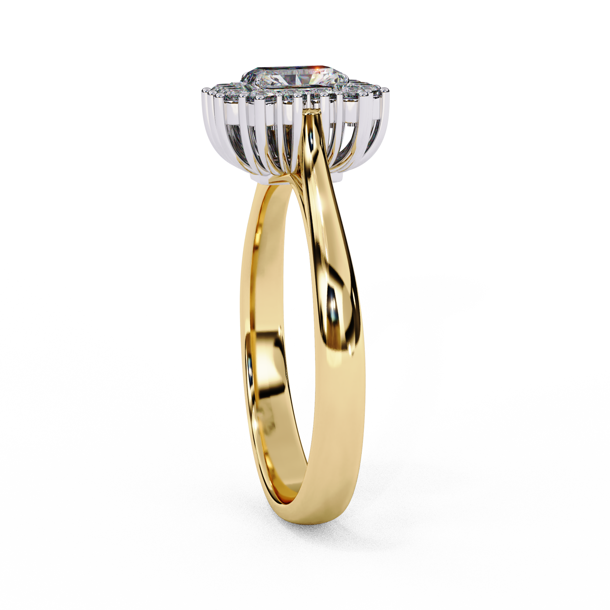 Lustre Éclat Emerald Cut Solitaire Ring