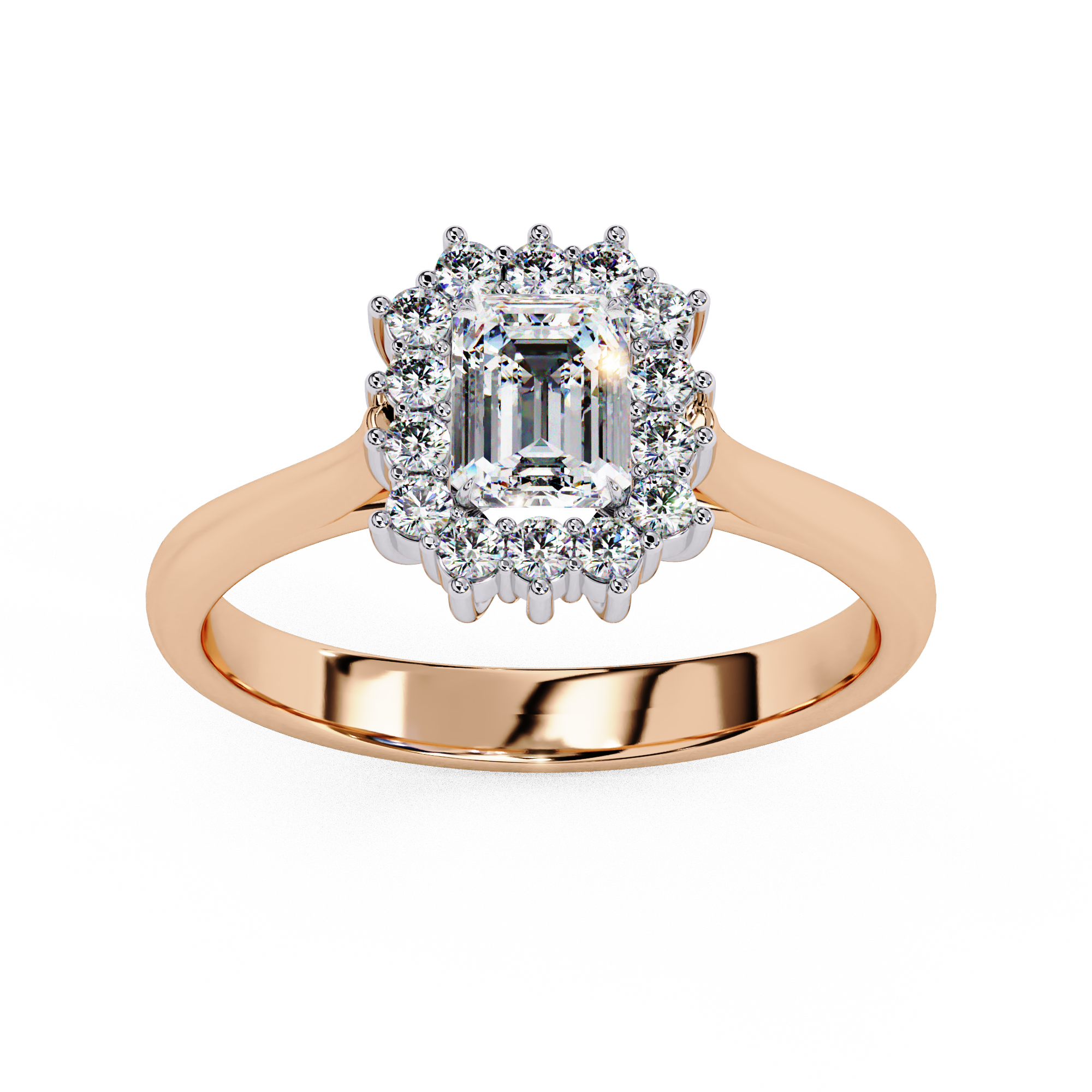 Lustre Éclat Emerald Cut Solitaire Ring
