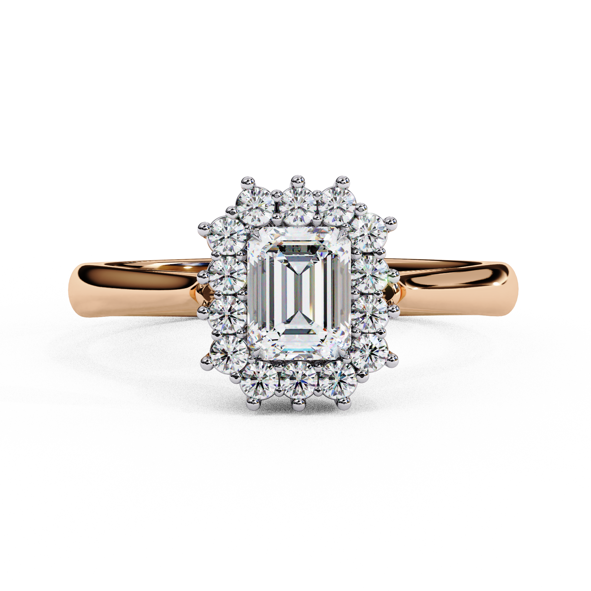 Lustre Éclat Emerald Cut Solitaire Ring