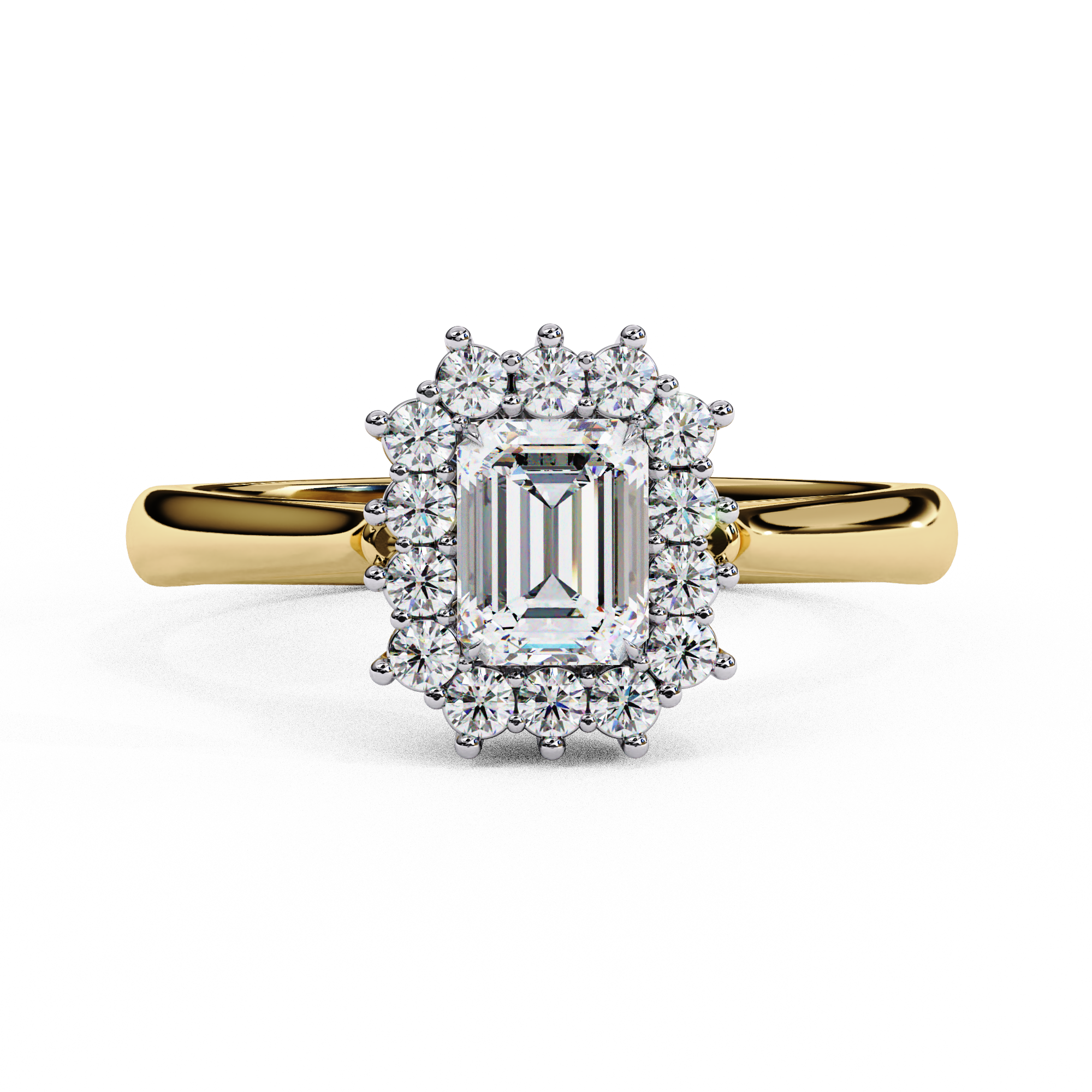 Lustre Éclat Emerald Cut Solitaire Ring