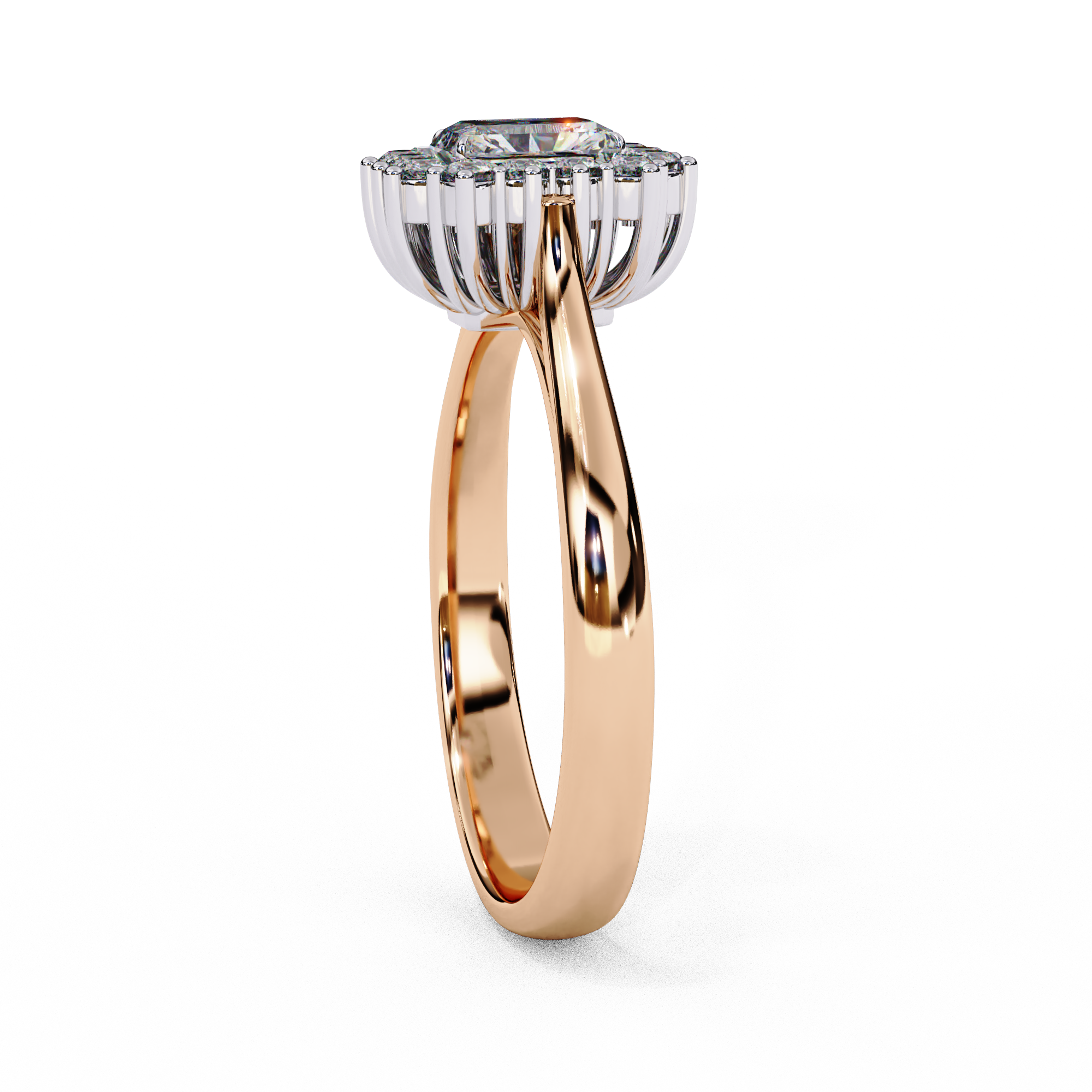 Lustre Éclat Emerald Cut Solitaire Ring
