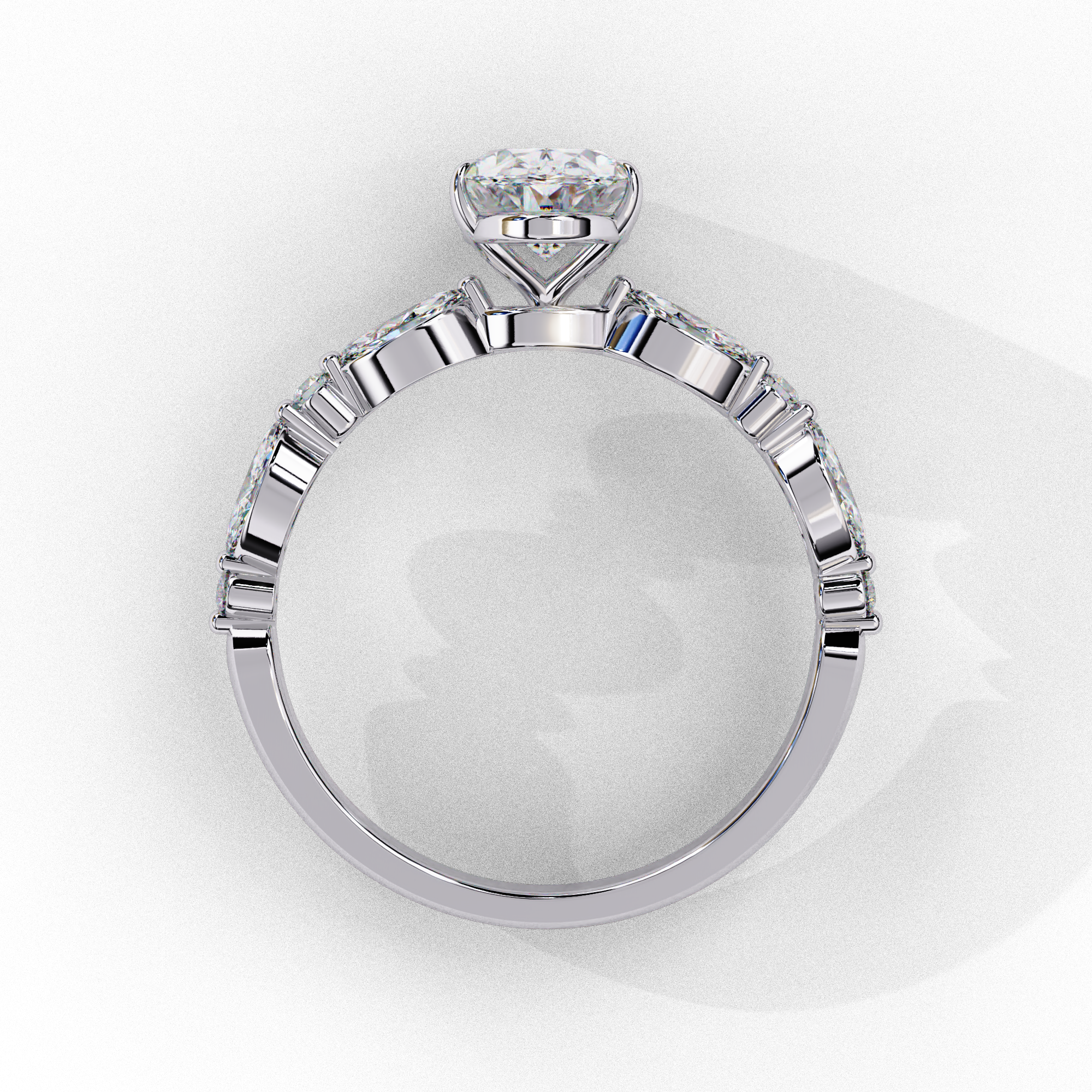 Elysian Oval Cut Solitaire Ring