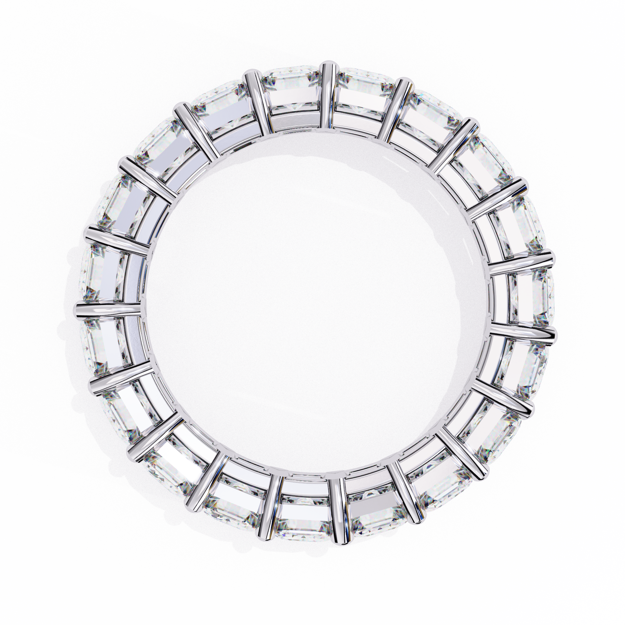 Timeless Emerald Cut Eternity Ring