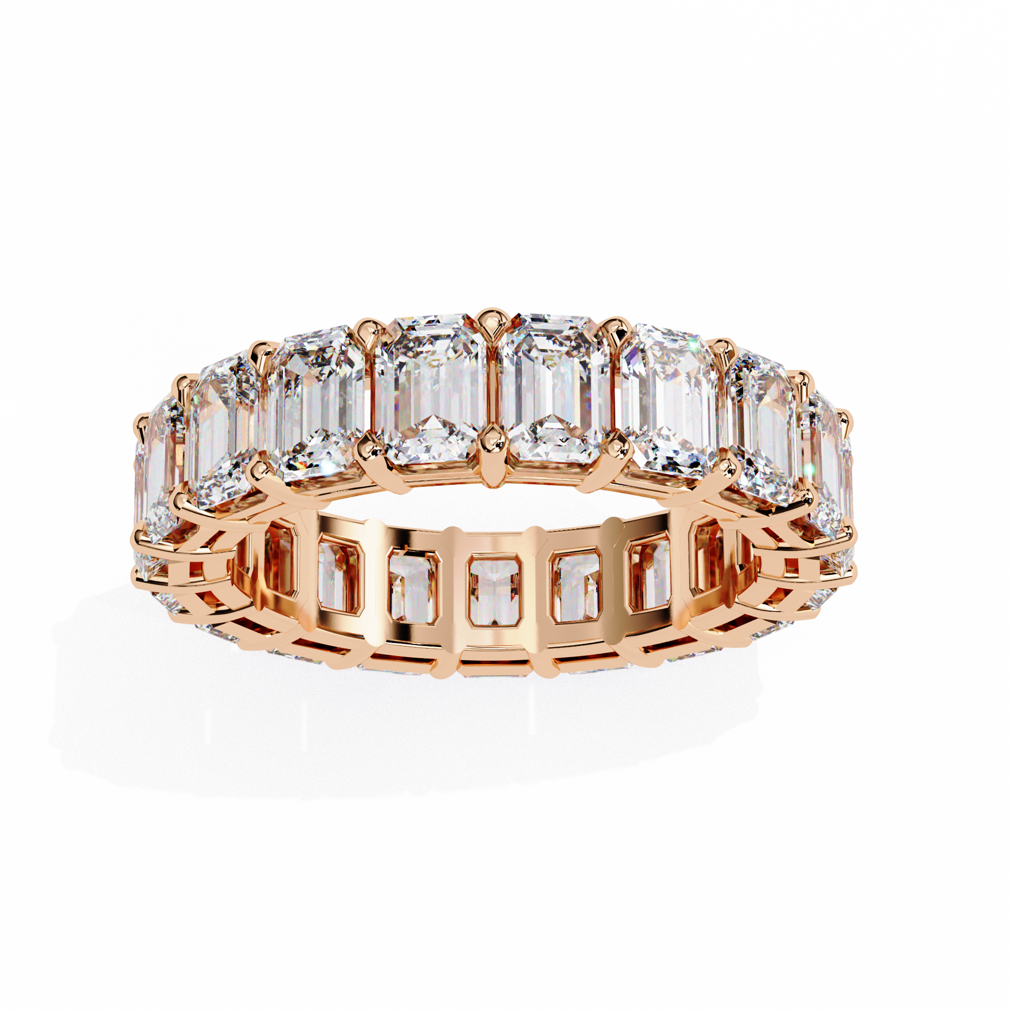 Timeless Emerald Cut Eternity Ring