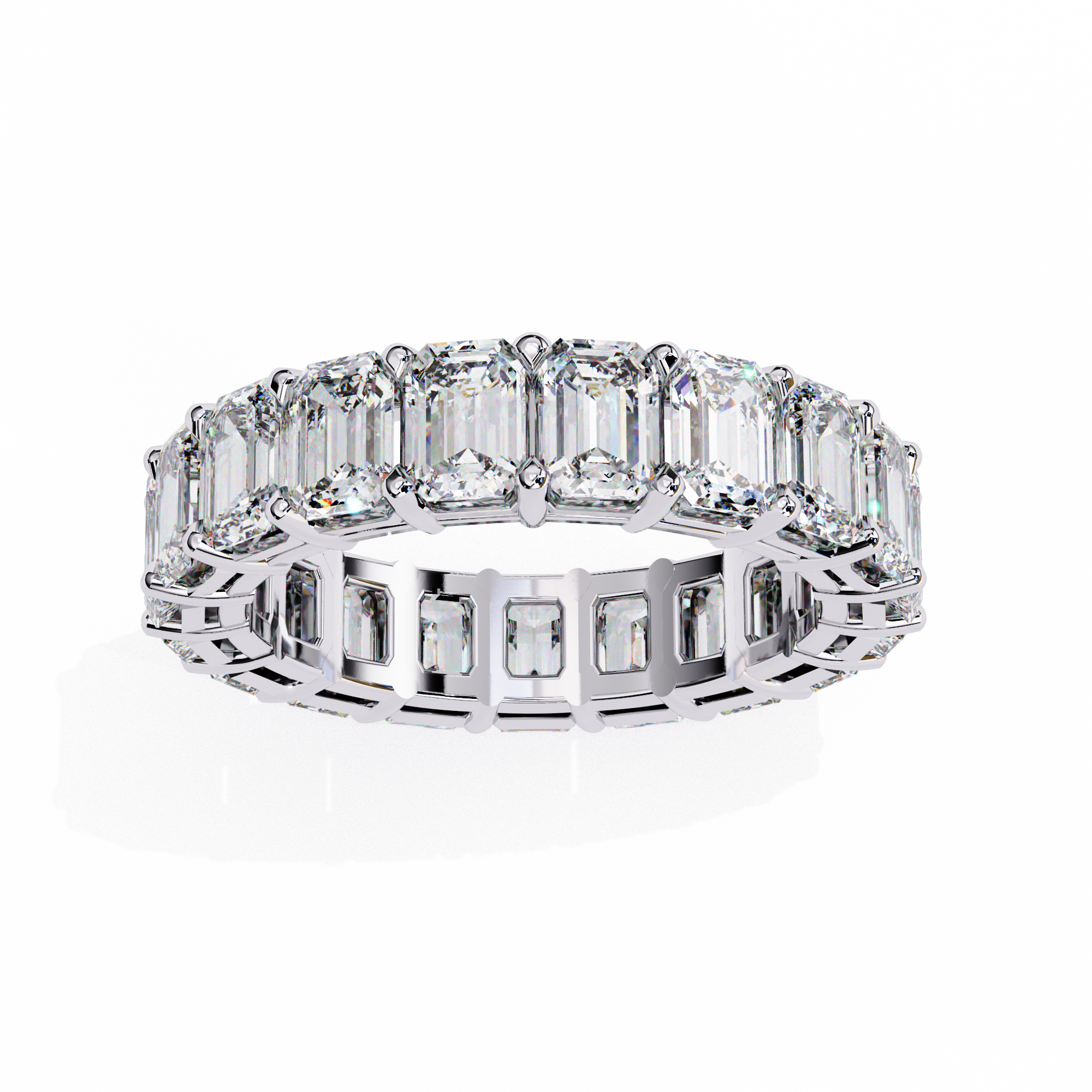 Timeless Emerald Cut Eternity Ring