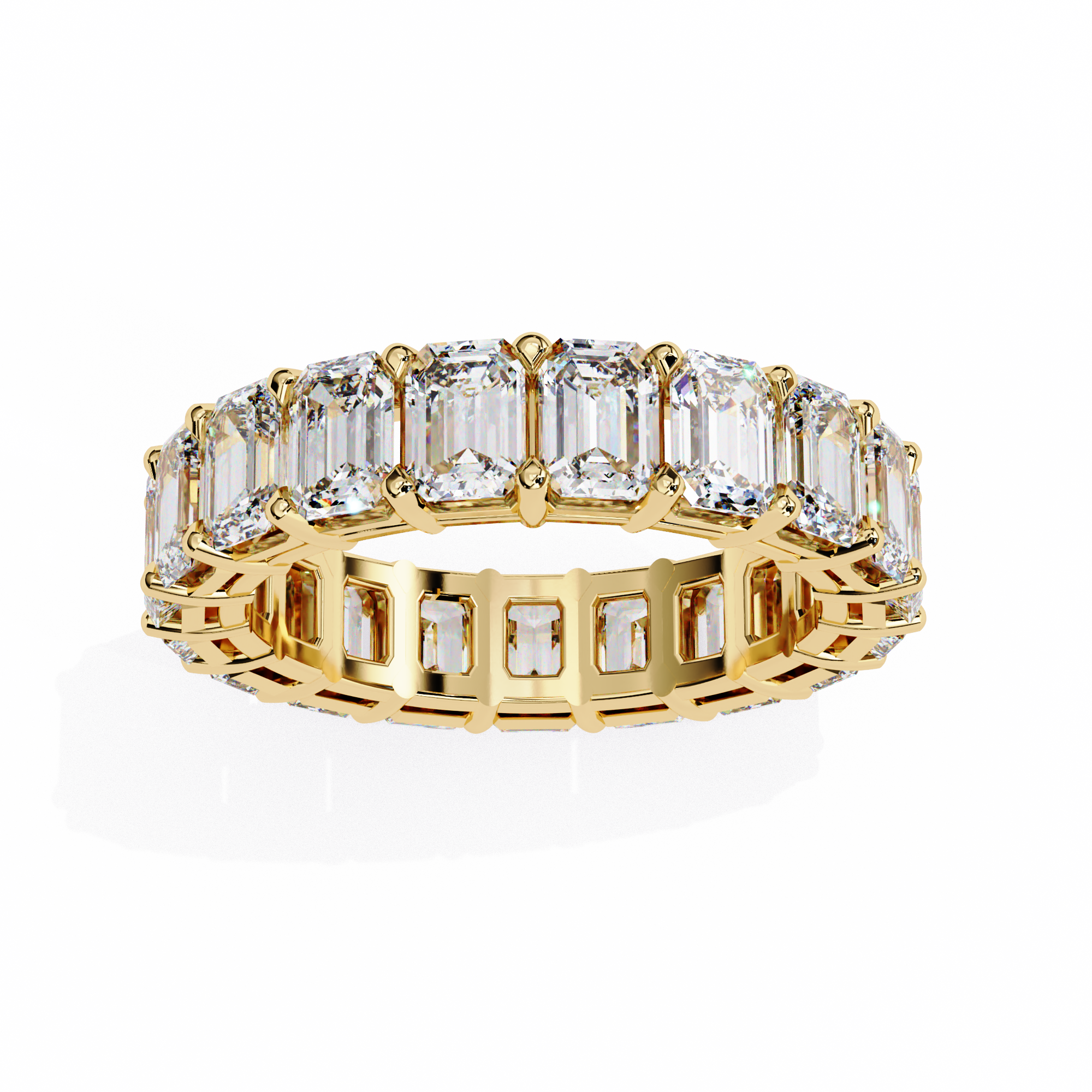 Timeless Emerald Cut Eternity Ring
