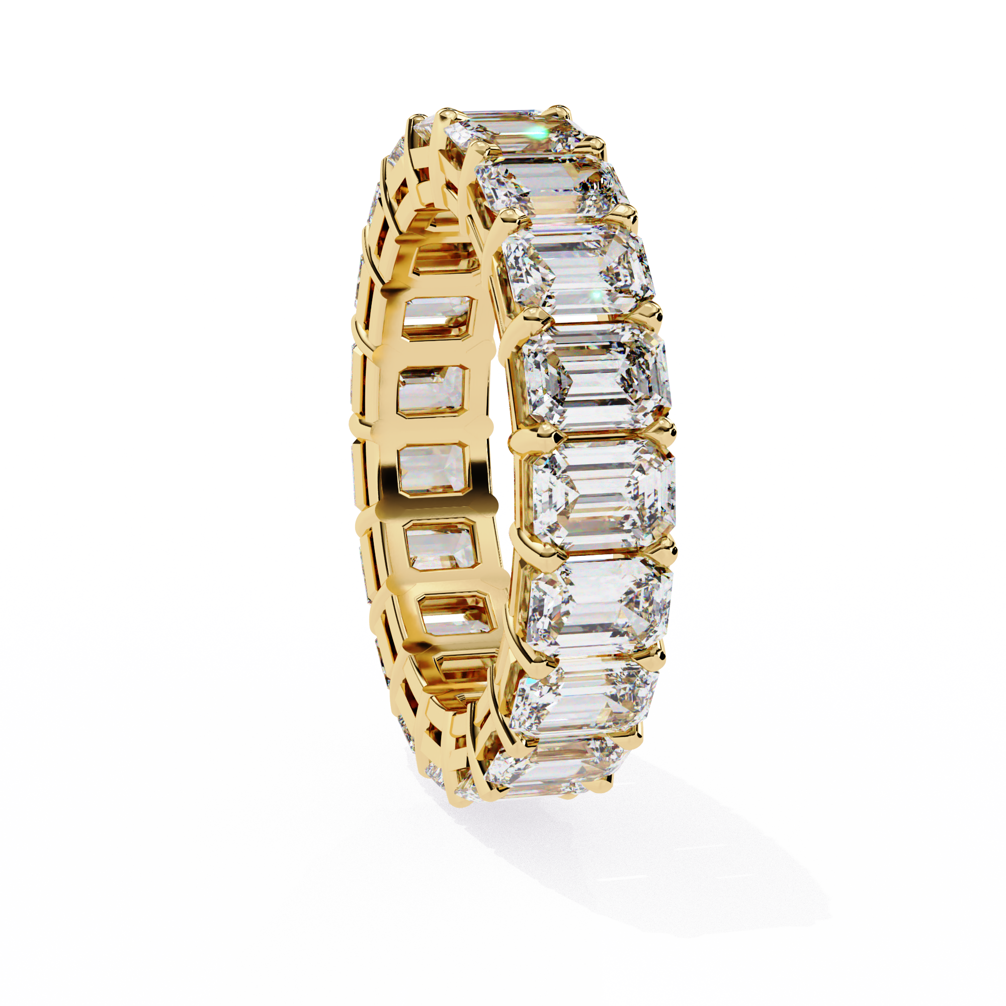 Timeless Emerald Cut Eternity Ring