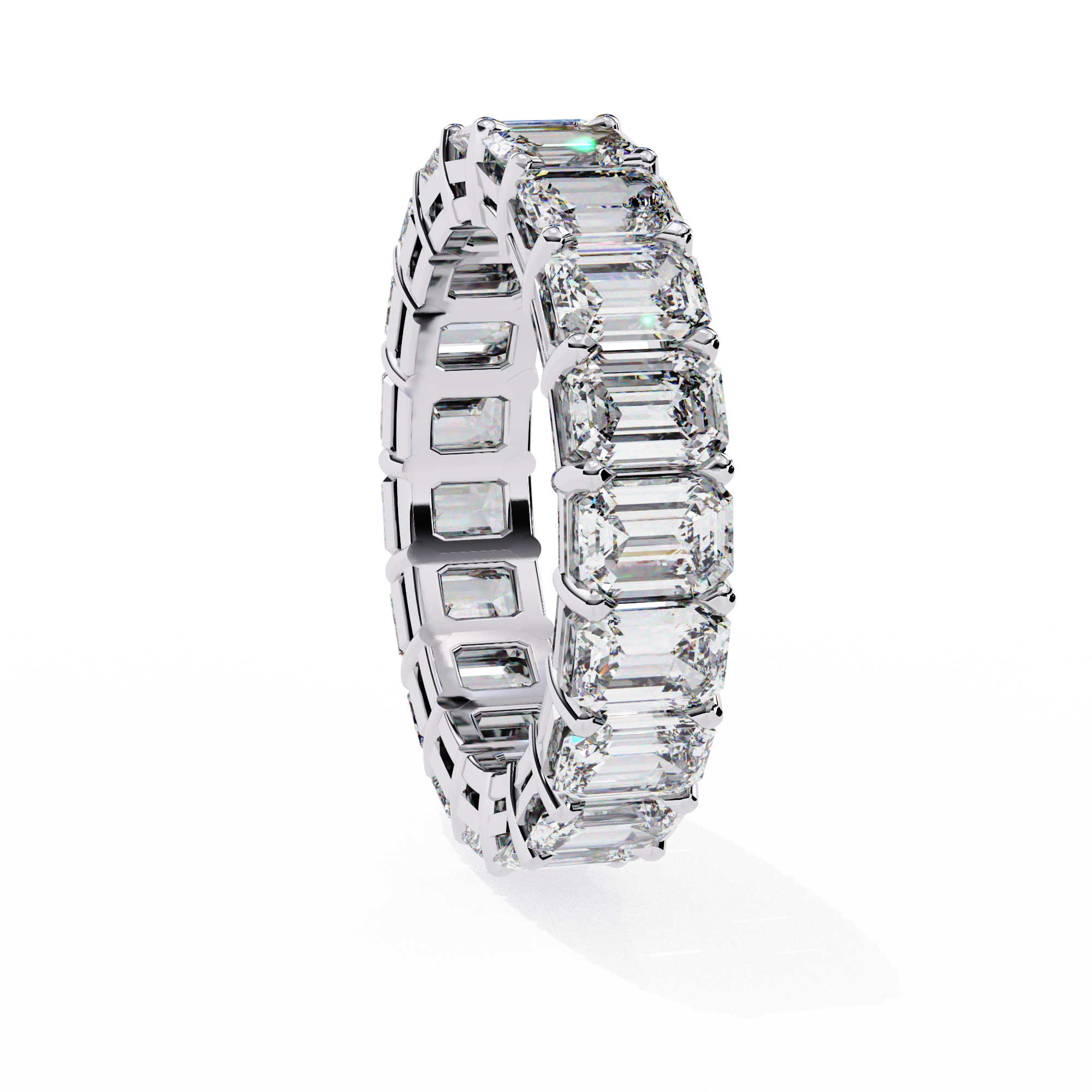 Timeless Emerald Cut Eternity Ring