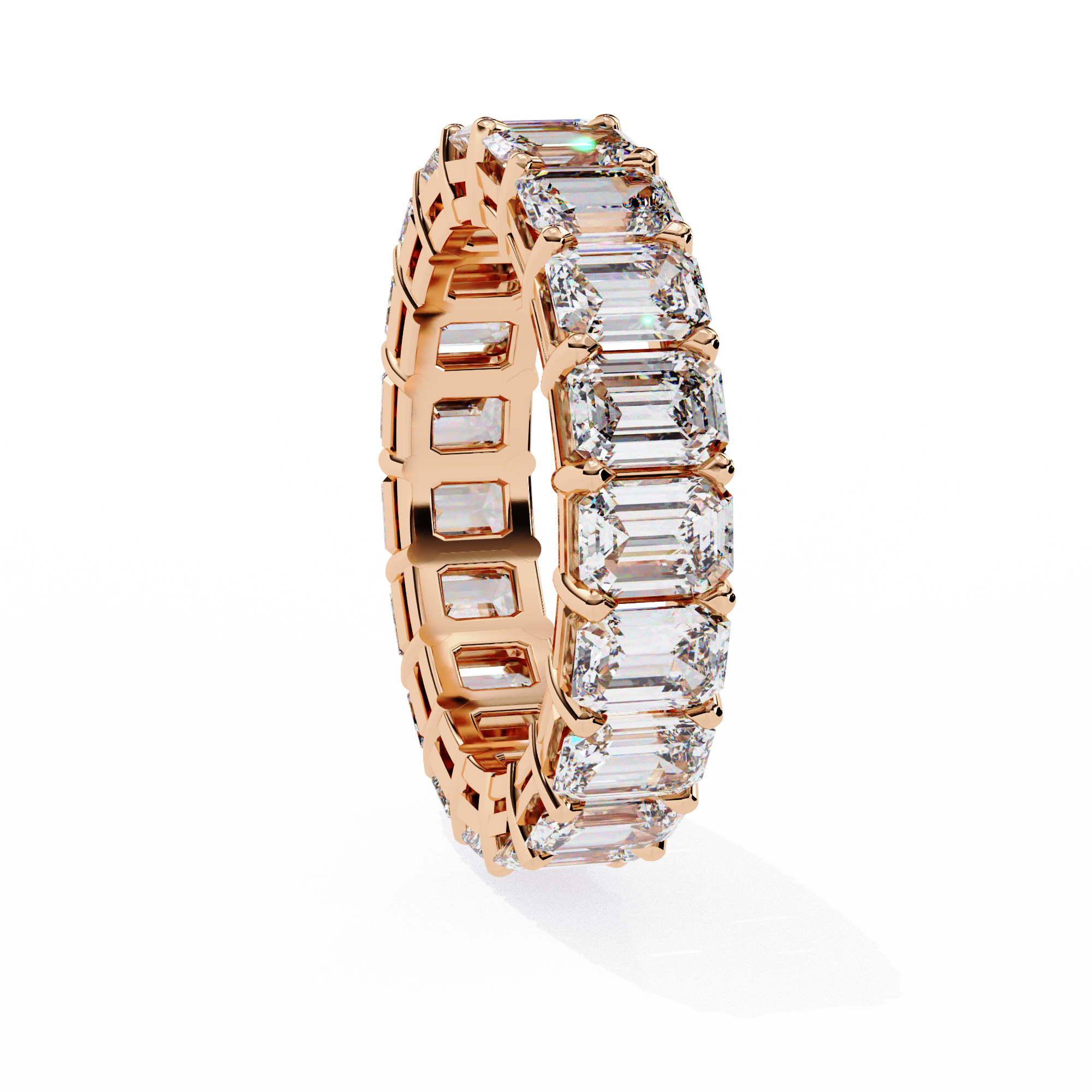 Timeless Emerald Cut Eternity Ring