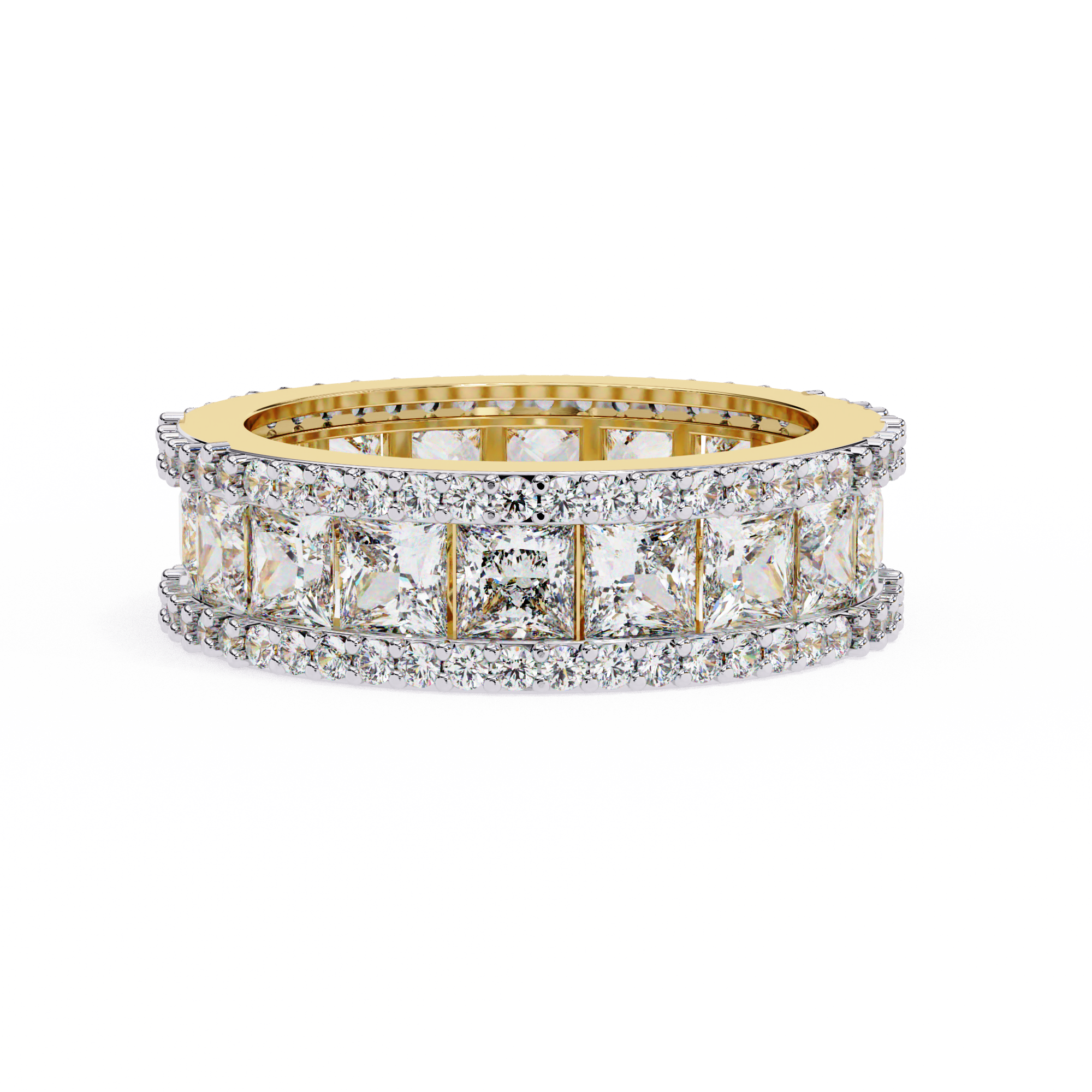 Classic Princess Cut Diamond Band