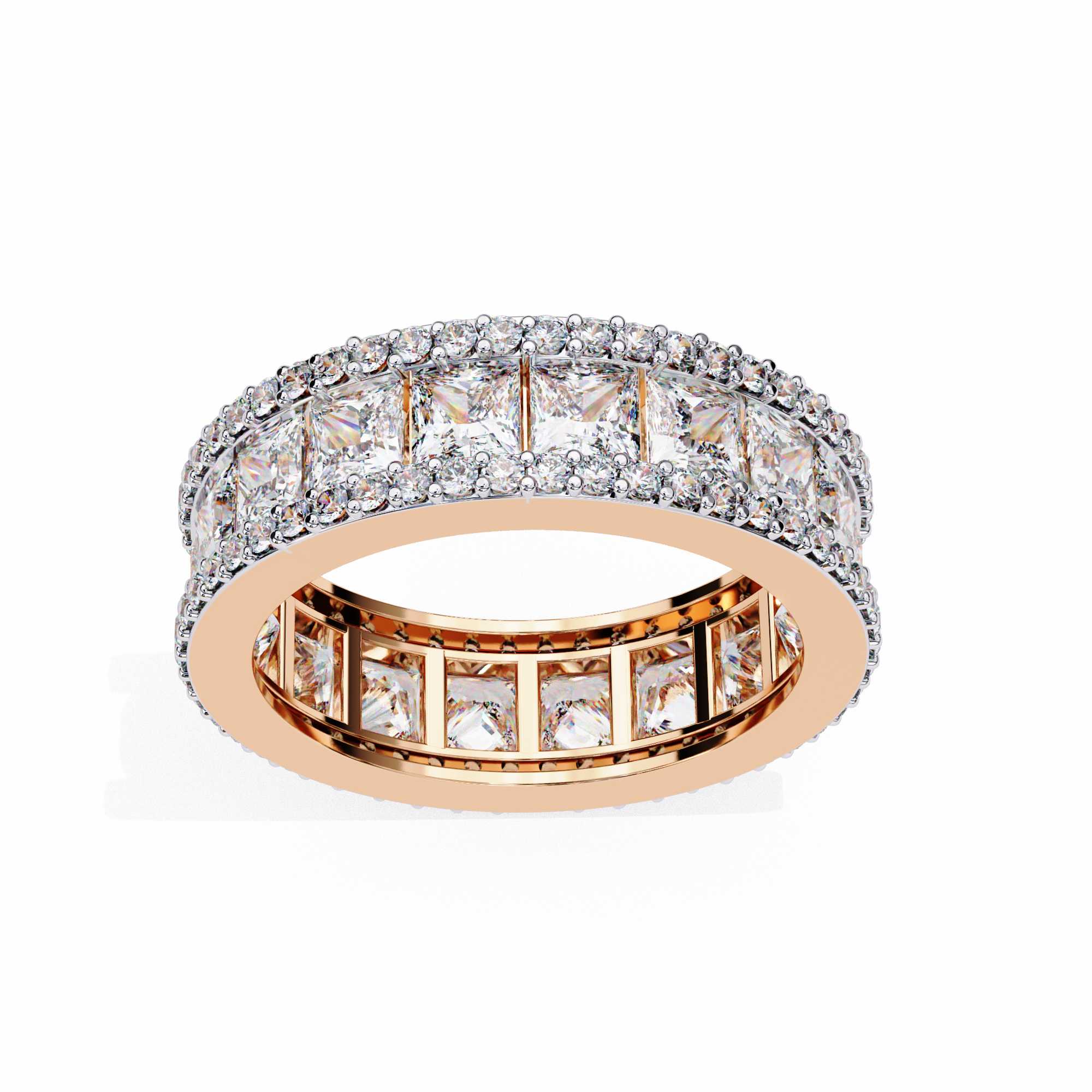 Classic Princess Cut Diamond Band