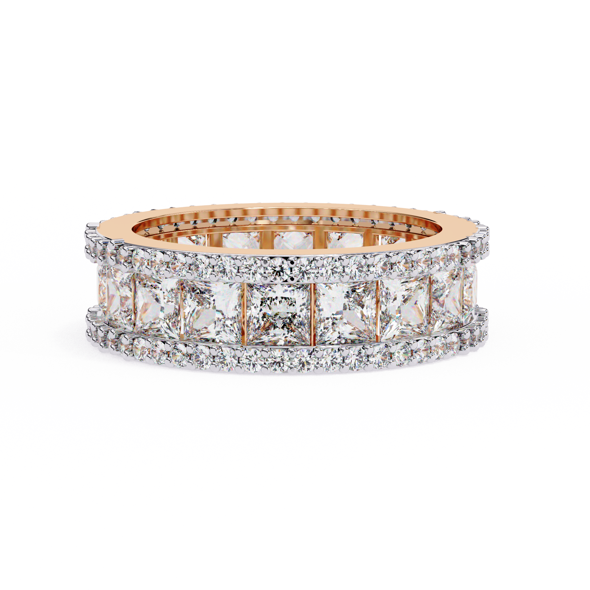 Classic Princess Cut Diamond Band