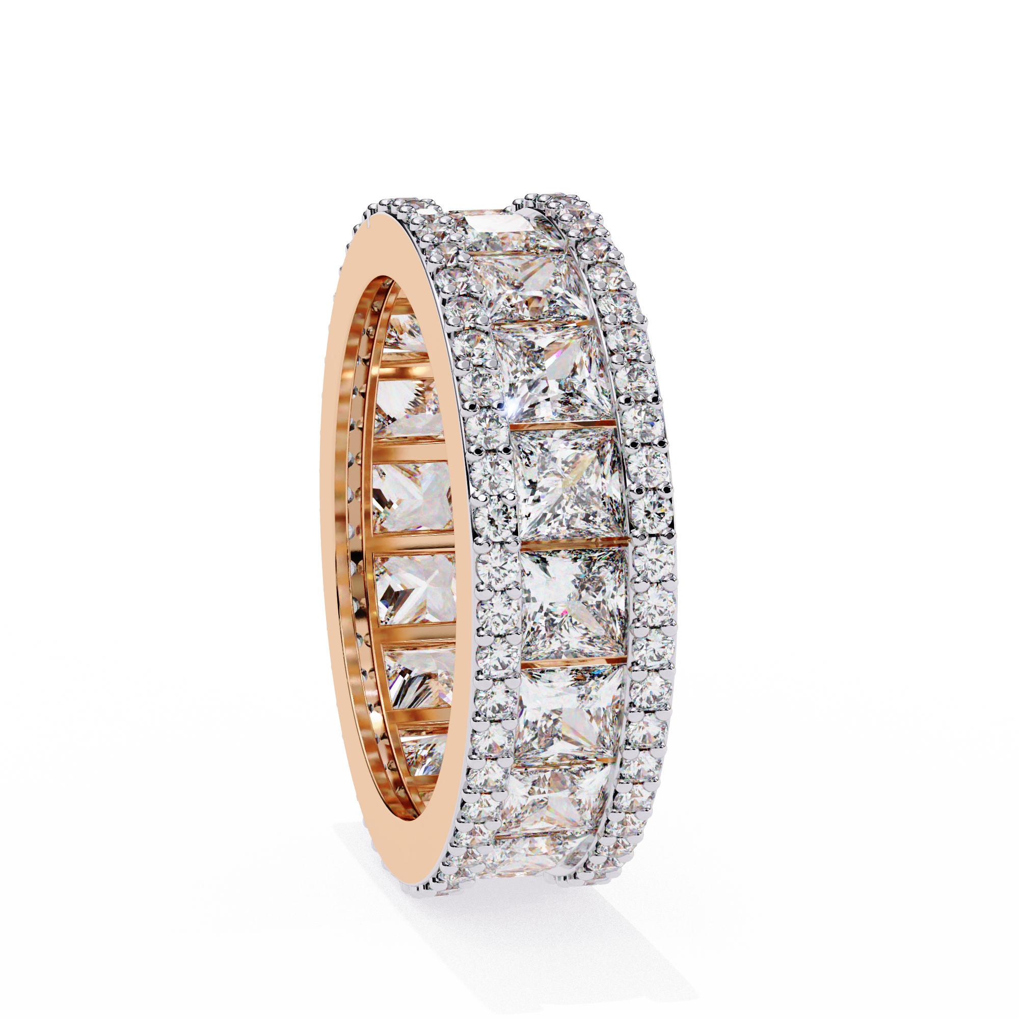 Classic Princess Cut Diamond Band