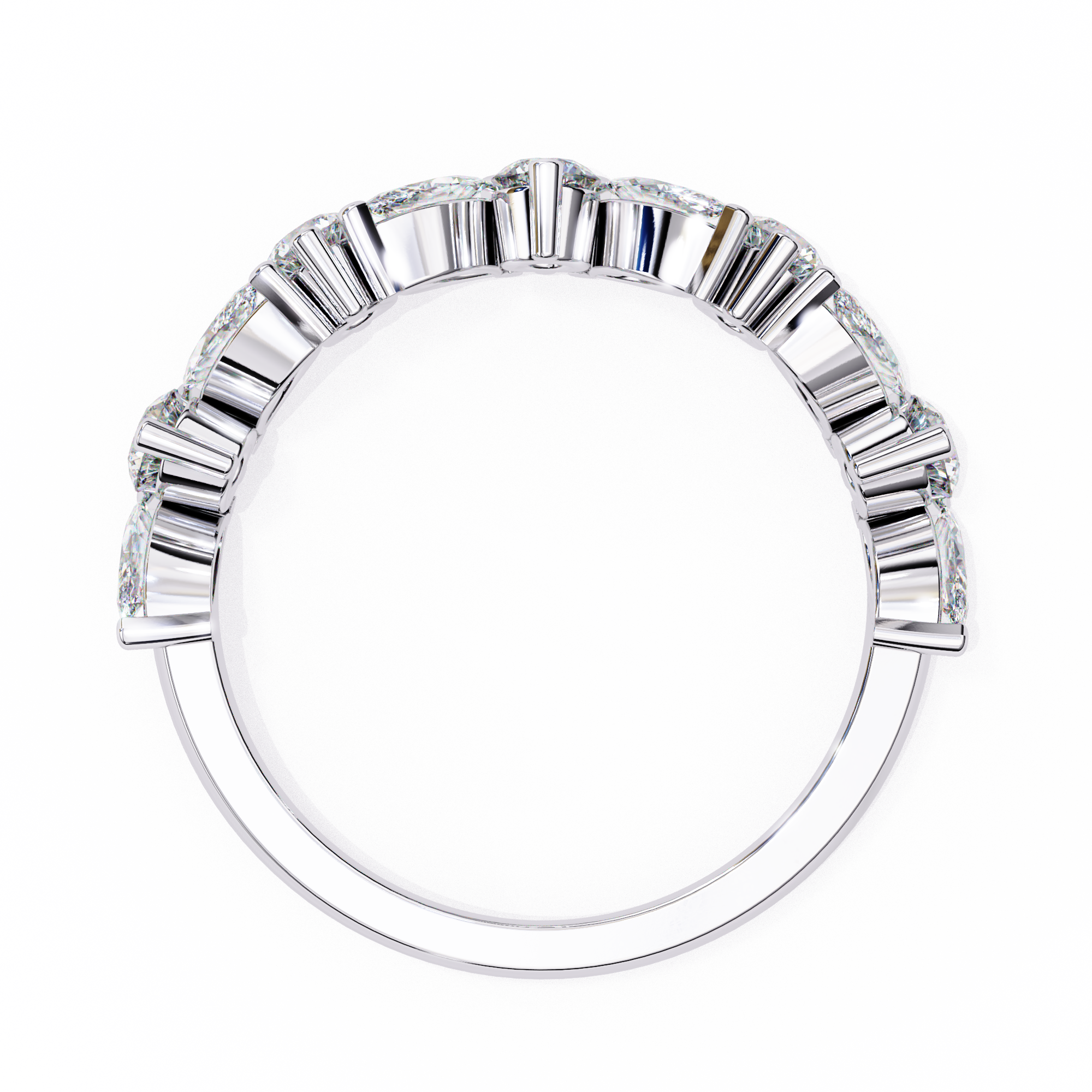 Radiant Marquise Round Ring