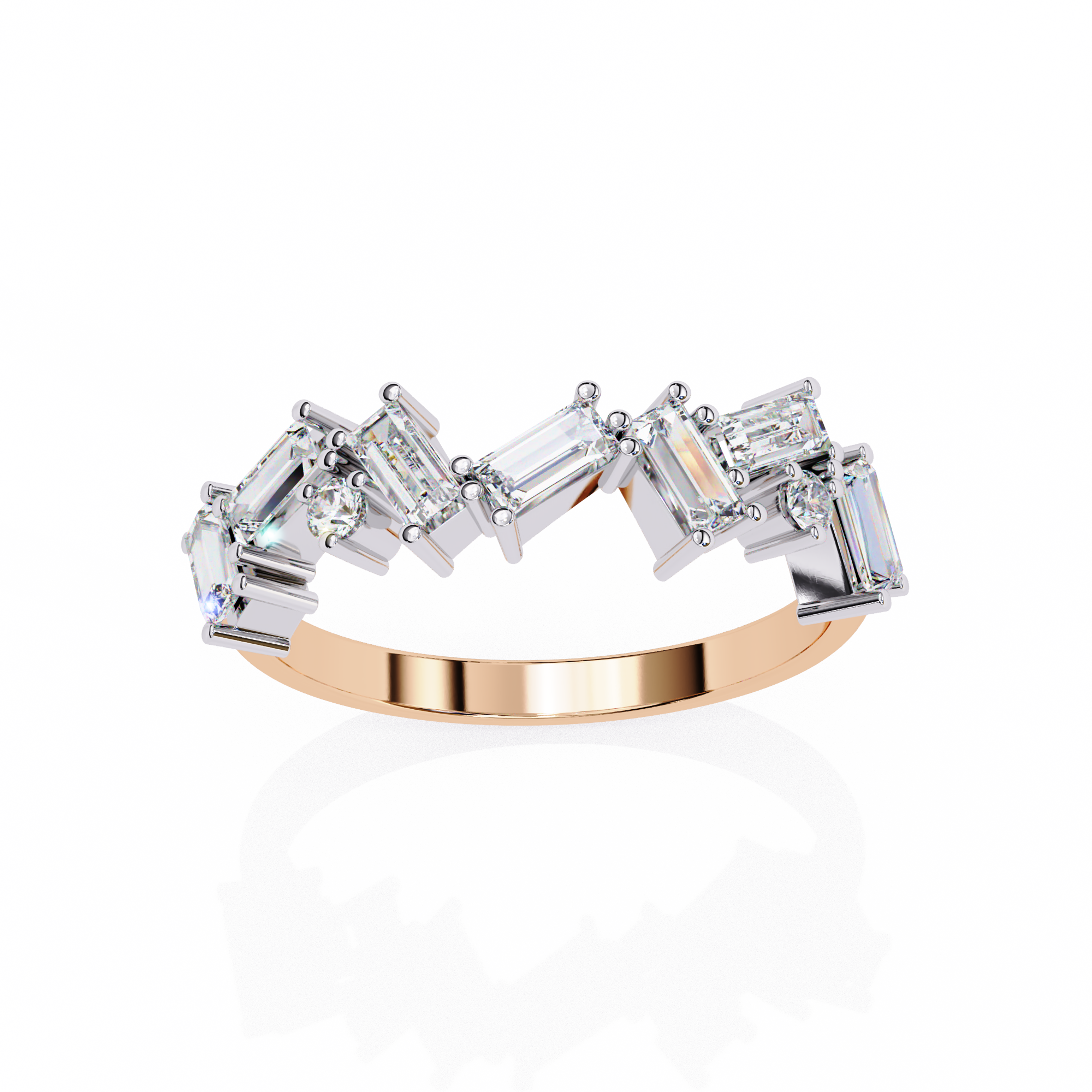 Elysian Baguette Mosaic Ring