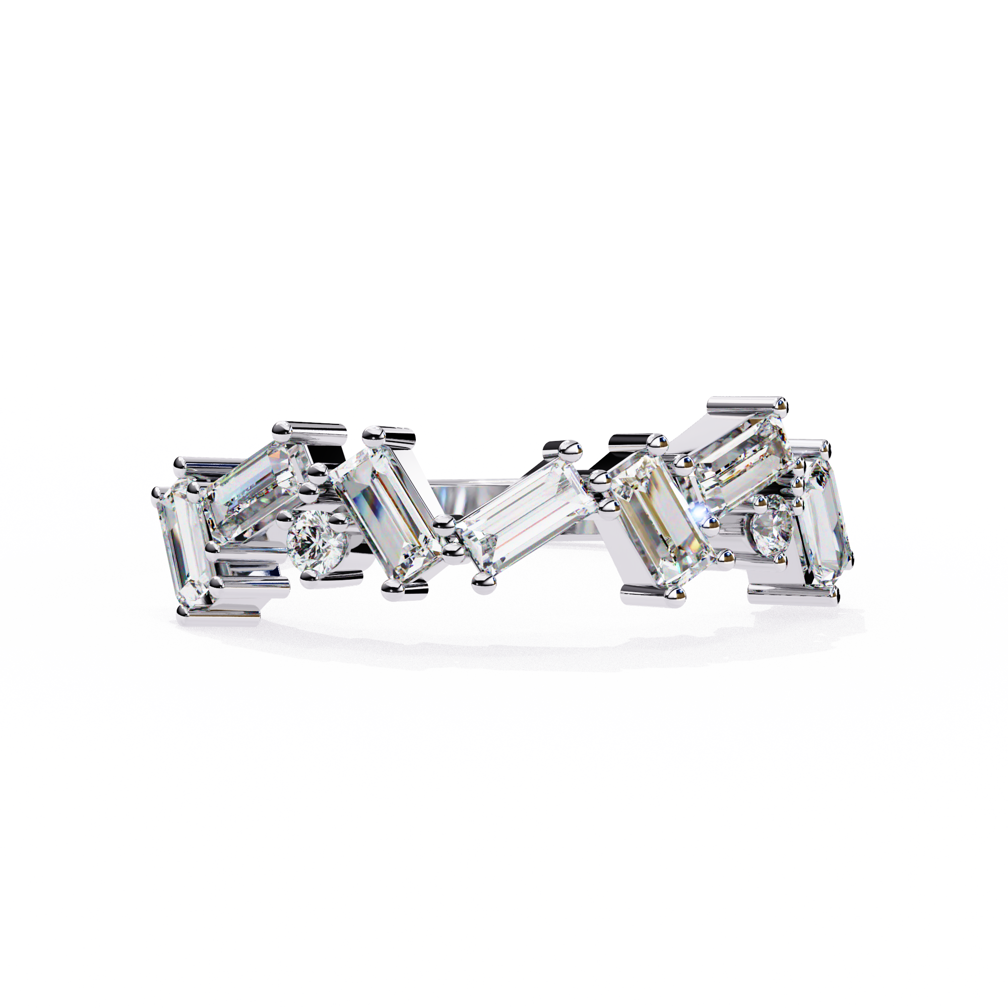 Elysian Baguette Mosaic Ring