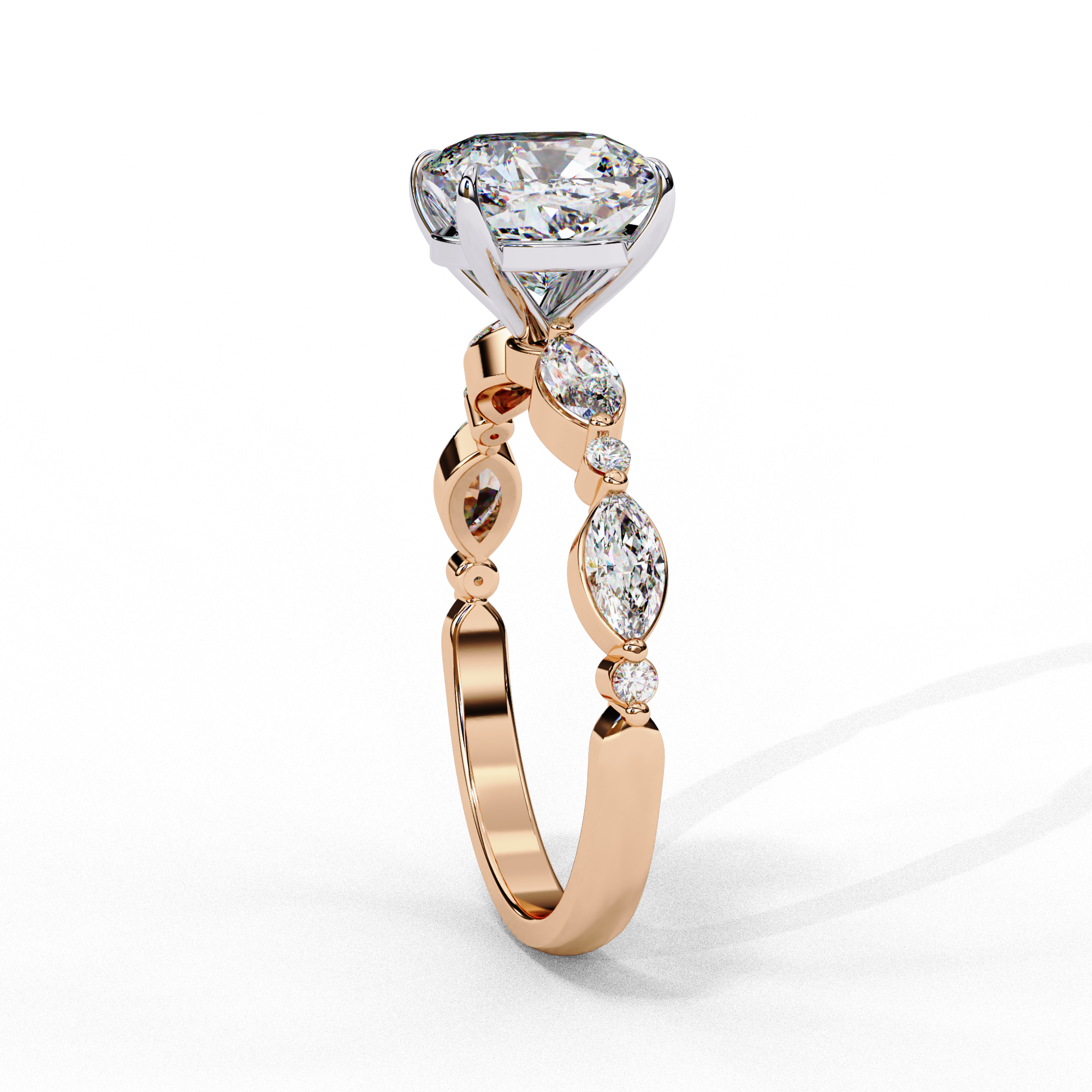 Elysian Square Cushion Cut Solitaire Ring