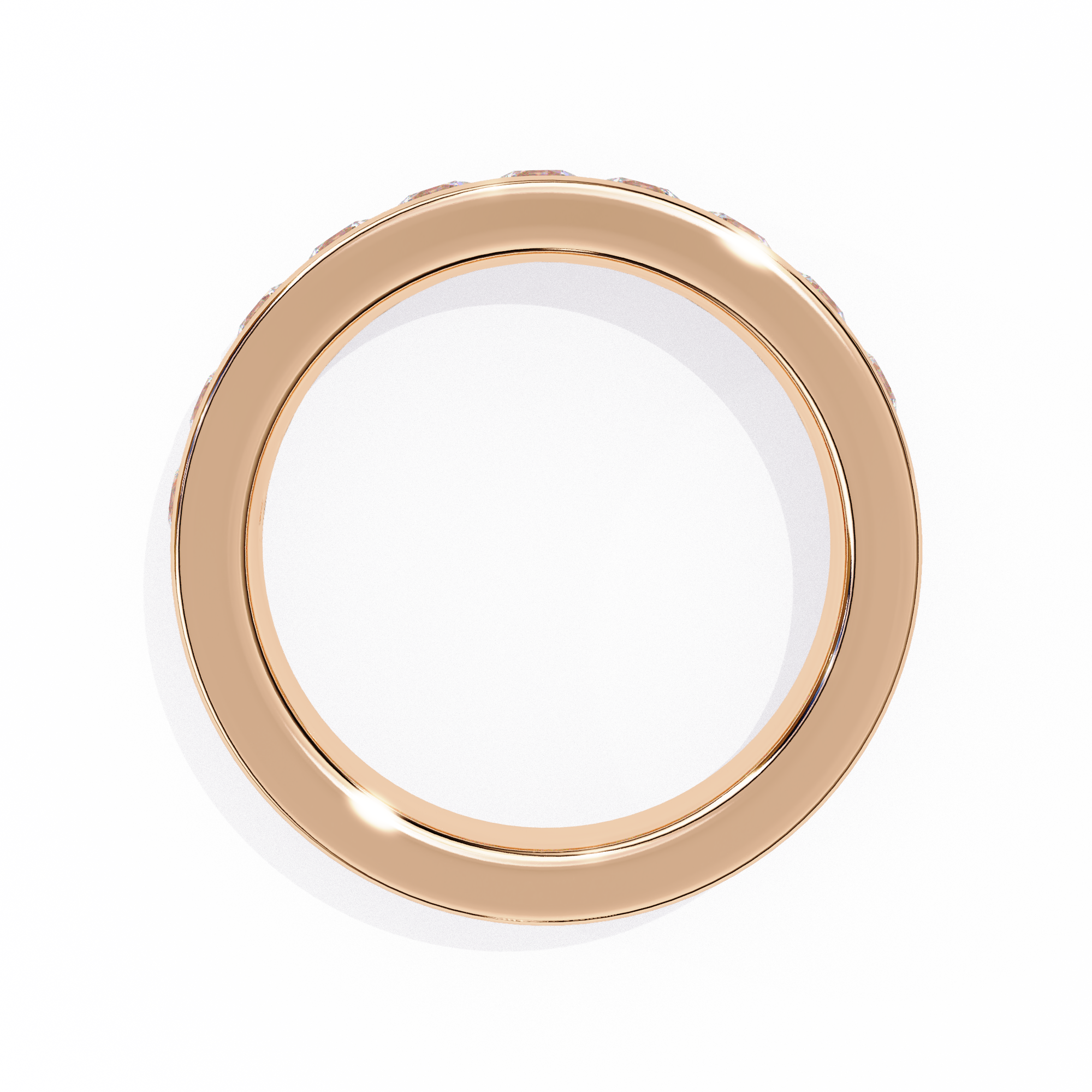 Classic Pave Set Round Diamond Ring