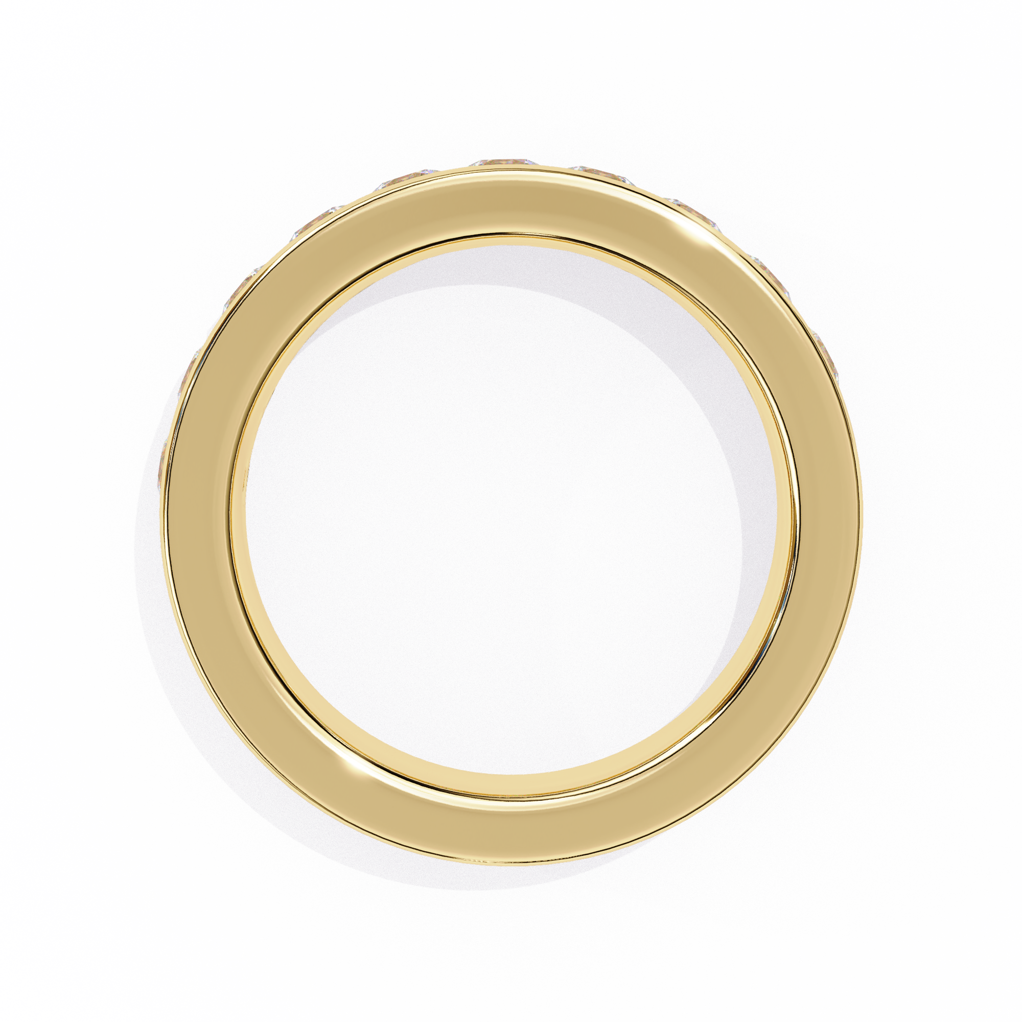 Classic Pave Set Round Diamond Ring