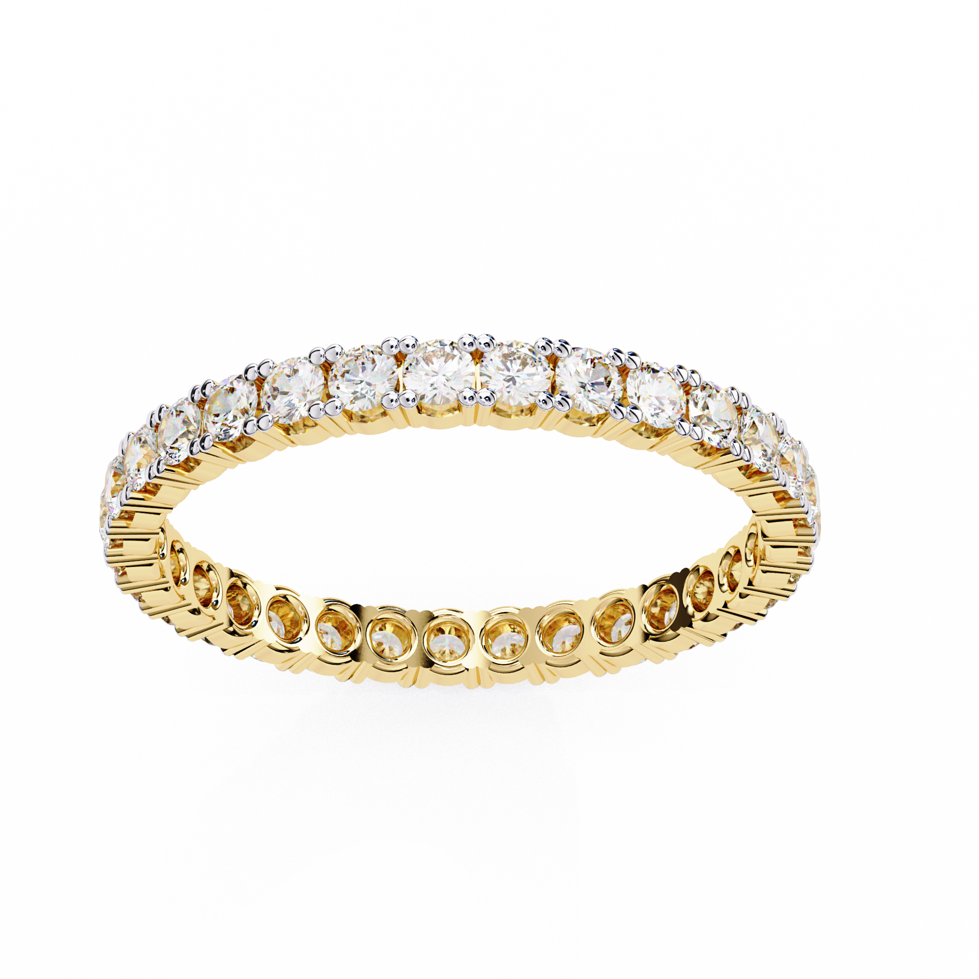 Timeless Alternating Diamond Eternity Ring
