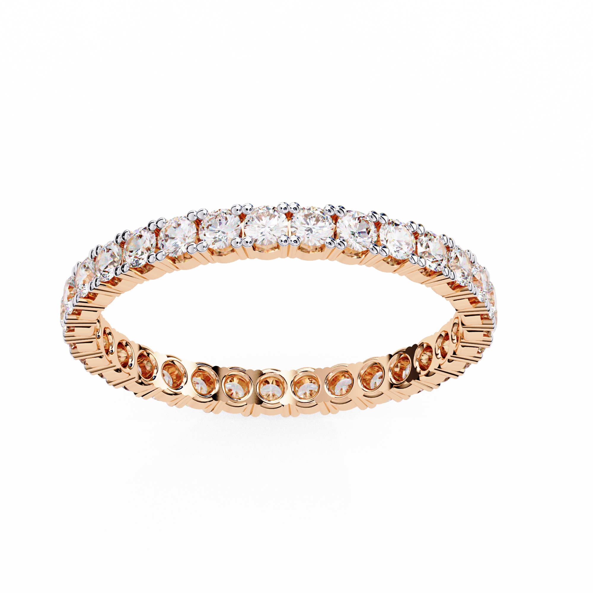 Timeless Alternating Diamond Eternity Ring