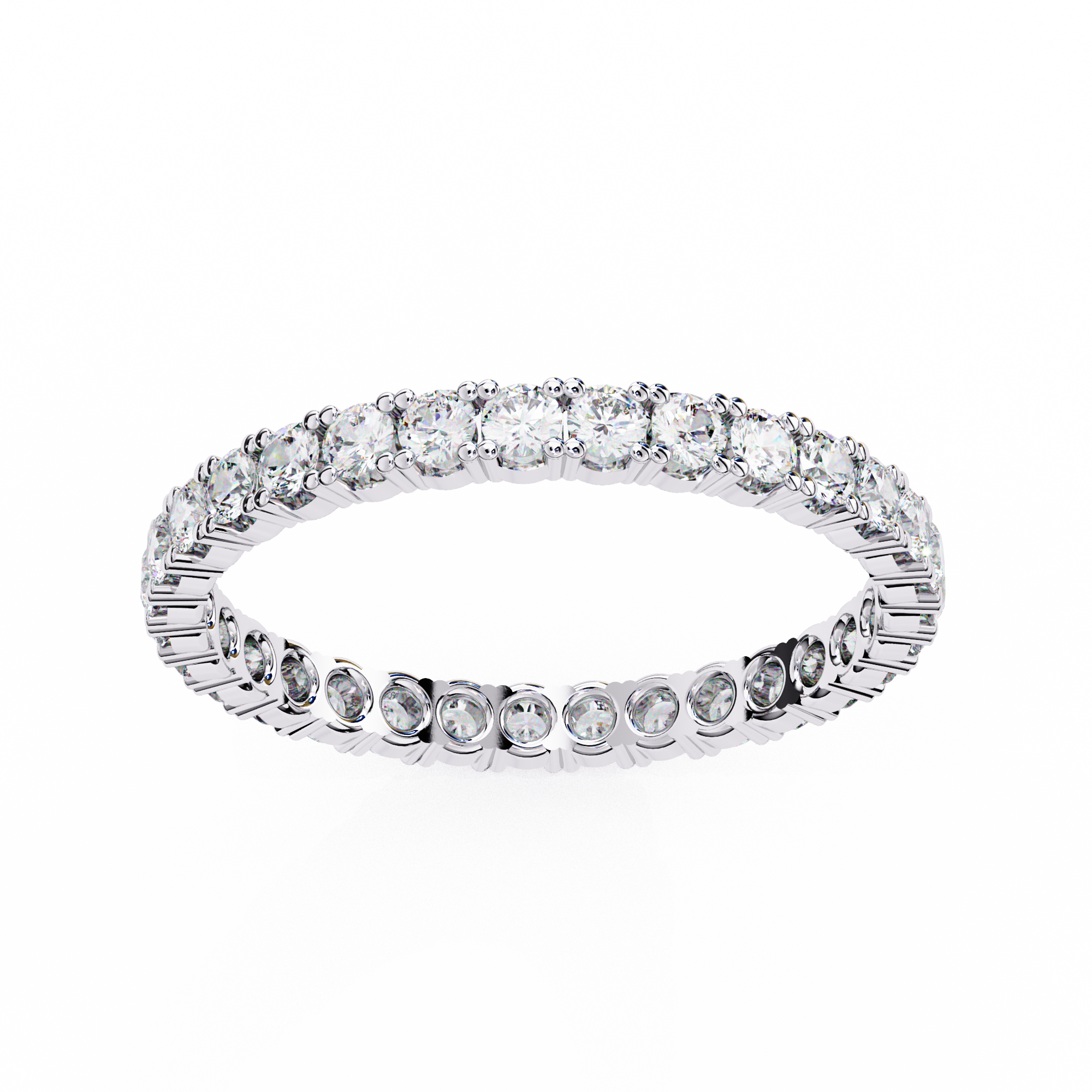 Timeless Alternating Diamond Eternity Ring