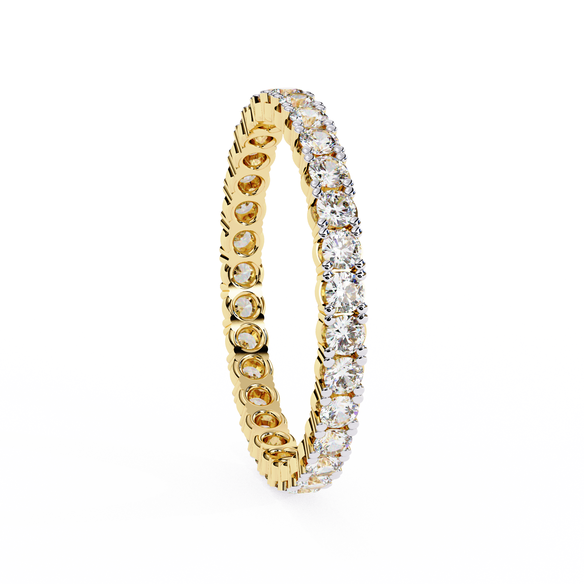 Timeless Alternating Diamond Eternity Ring