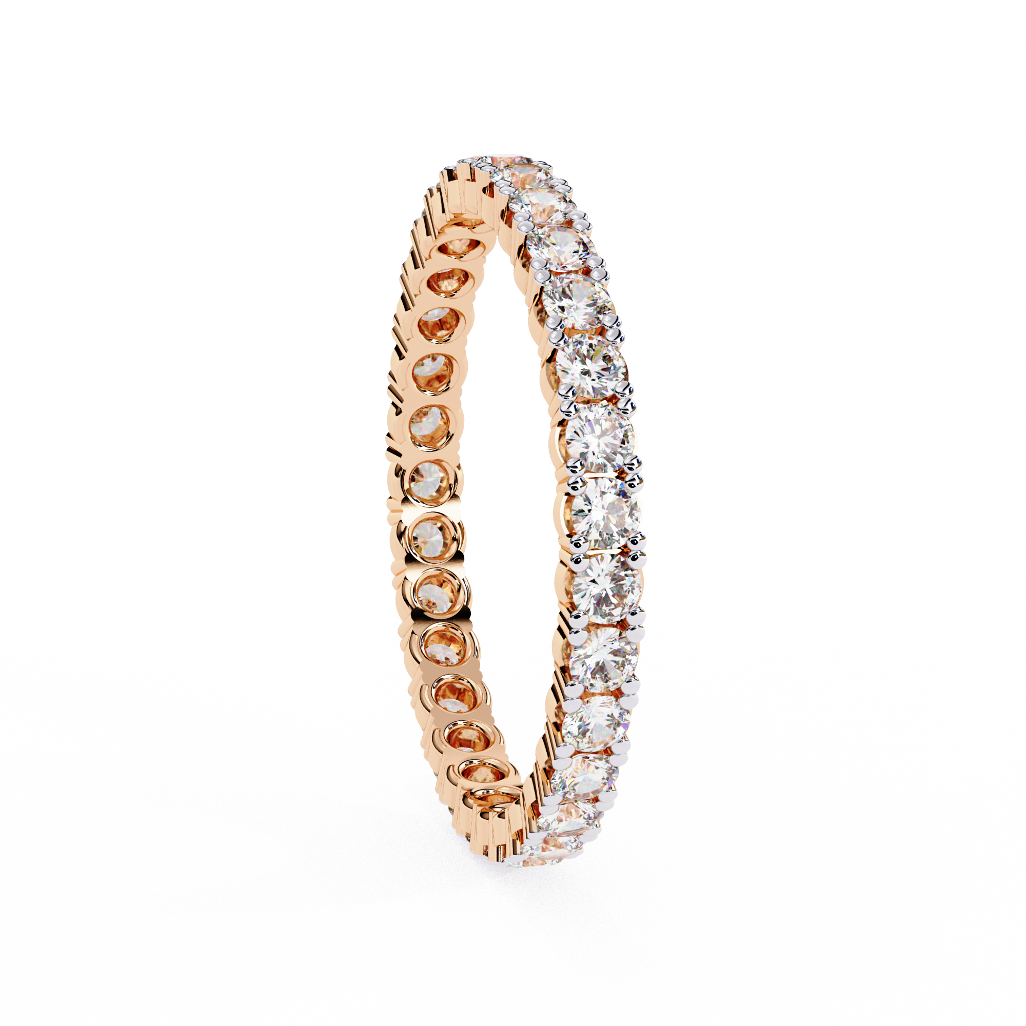 Timeless Alternating Diamond Eternity Ring
