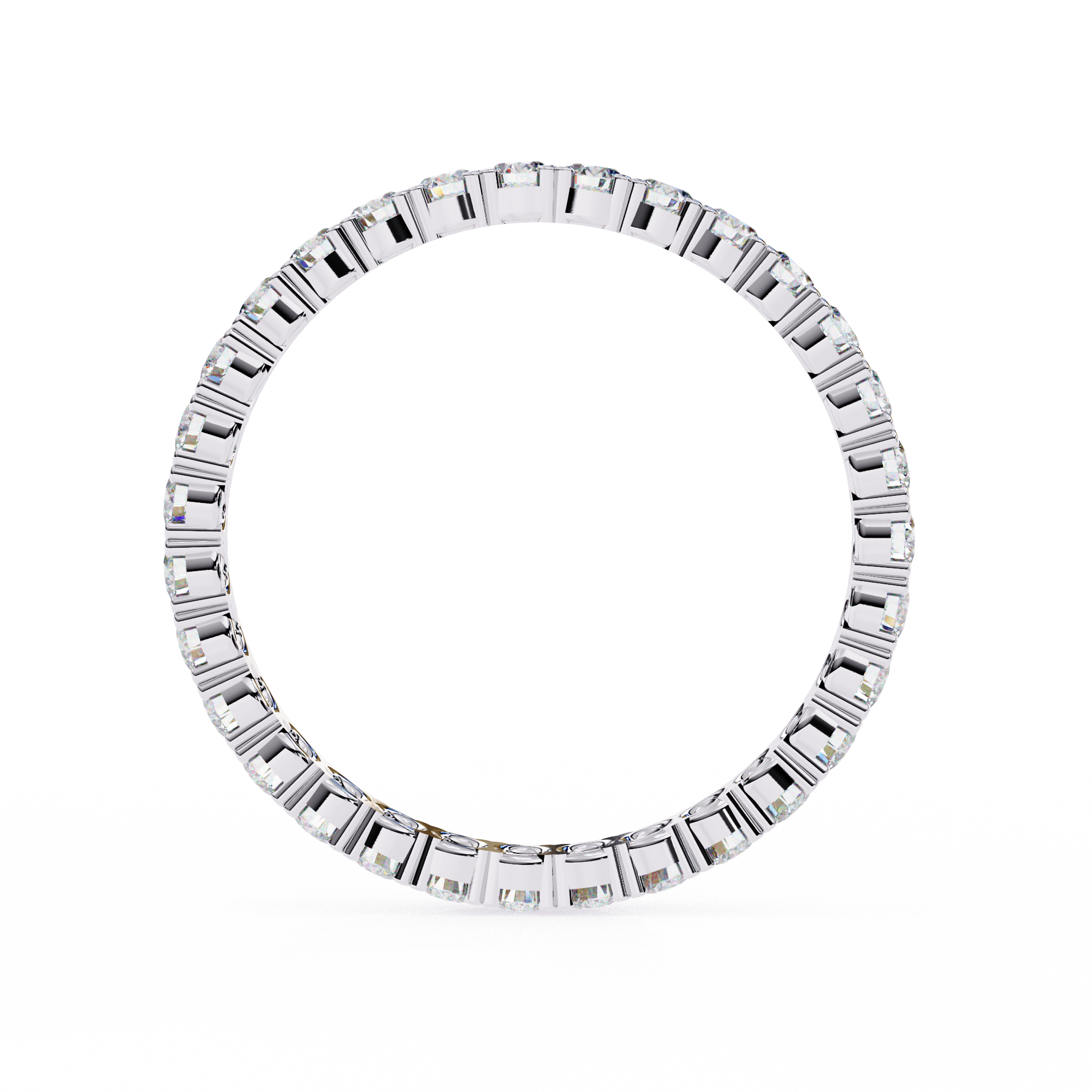 Timeless Alternating Diamond Eternity Ring