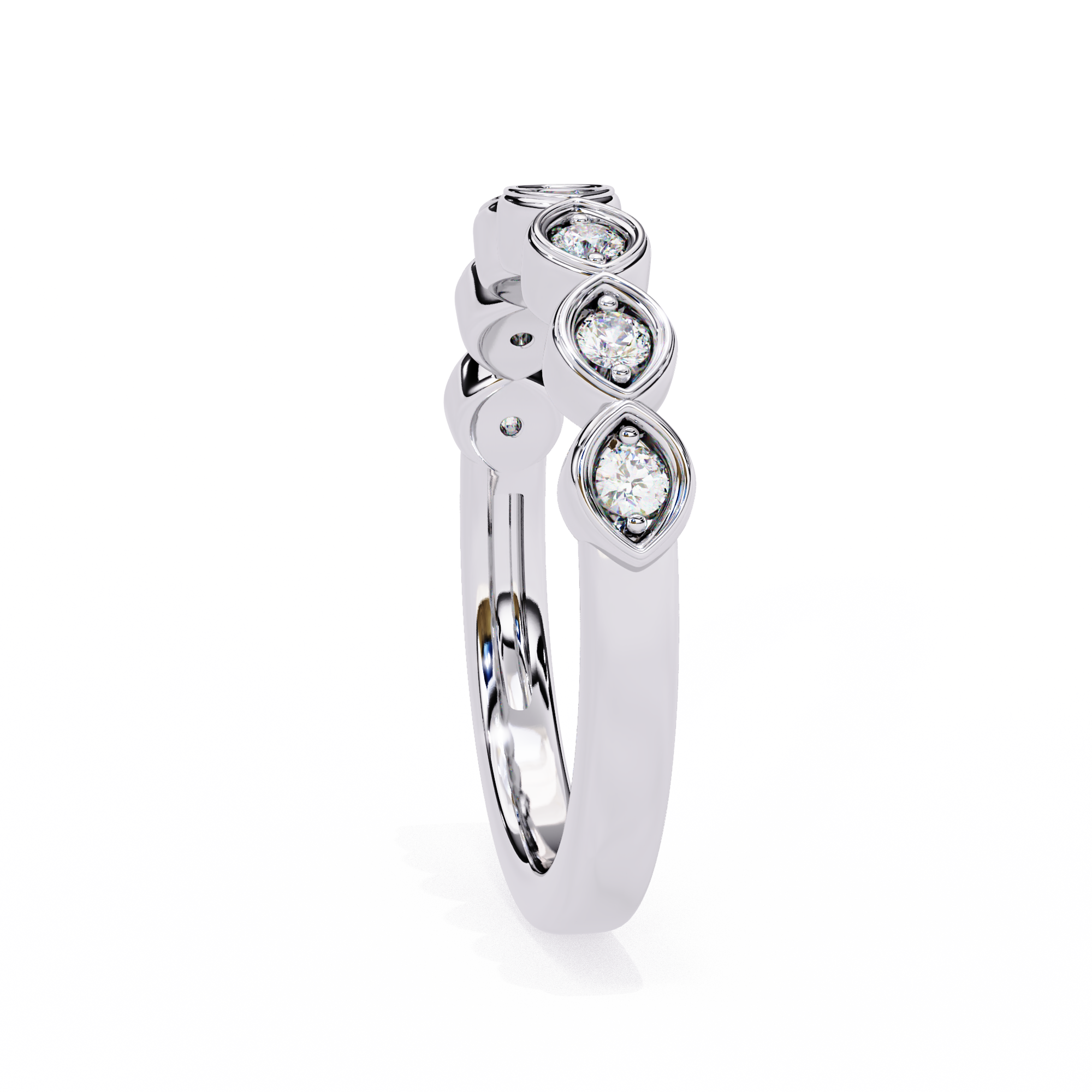 Radiant Wave Diamond Eternity Ring