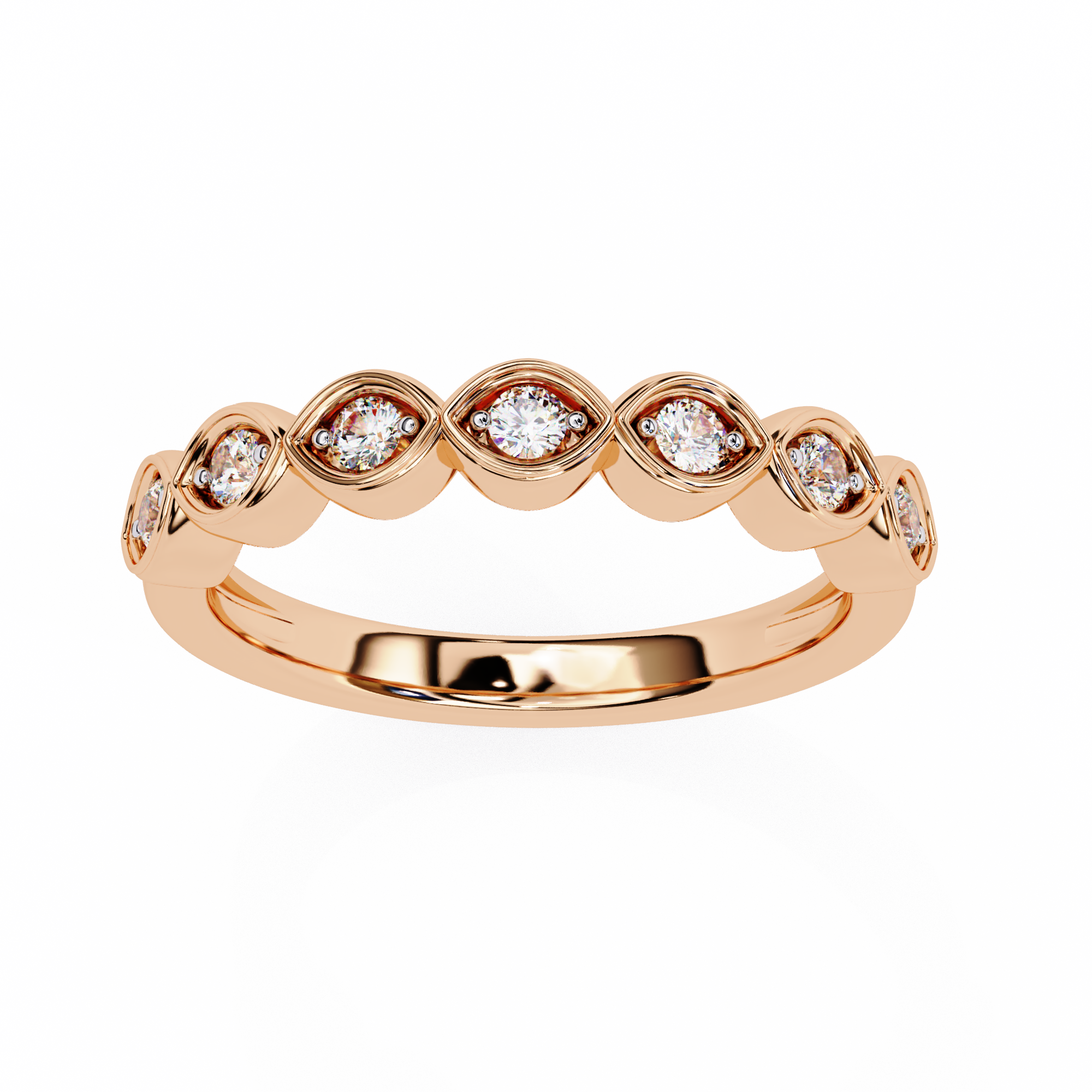 Radiant Wave Diamond Eternity Ring