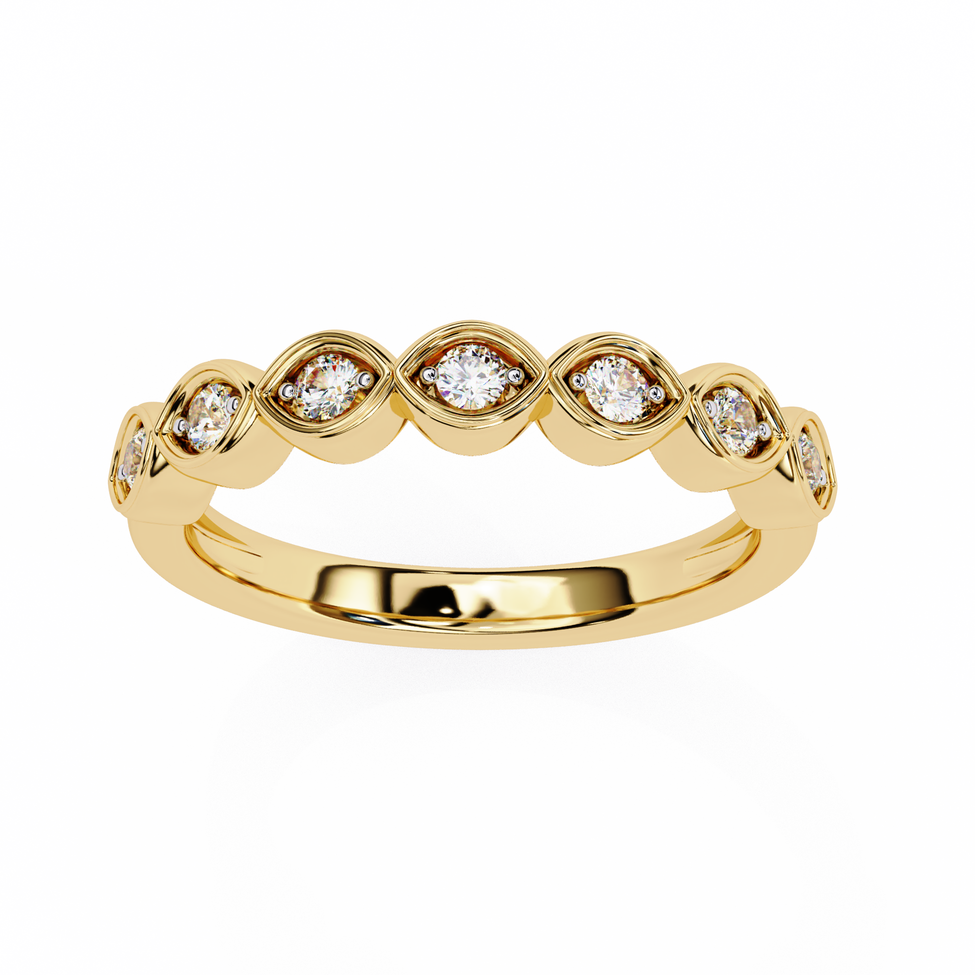 Radiant Wave Diamond Eternity Ring