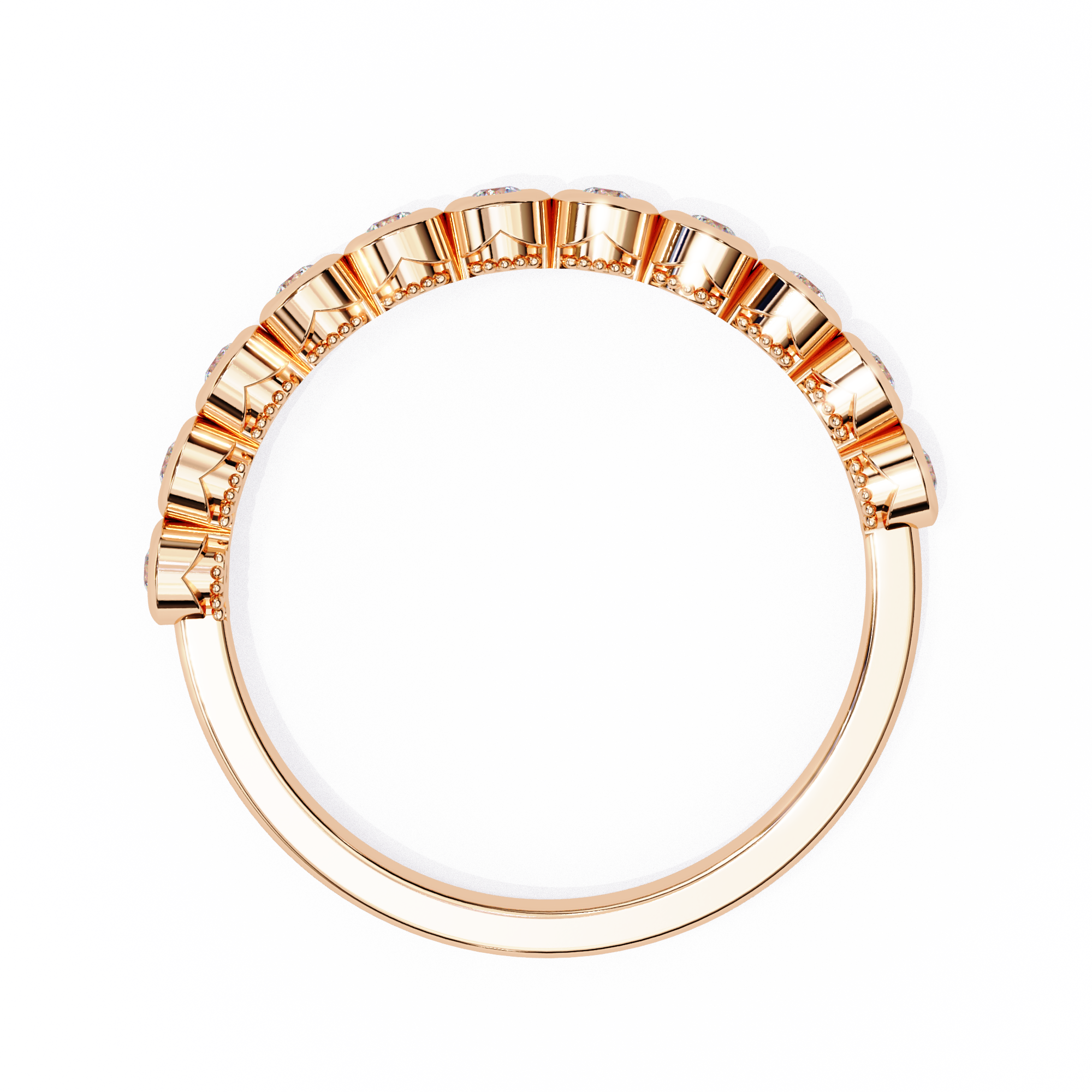 Timeless Diamond Bezel Stackable Ring
