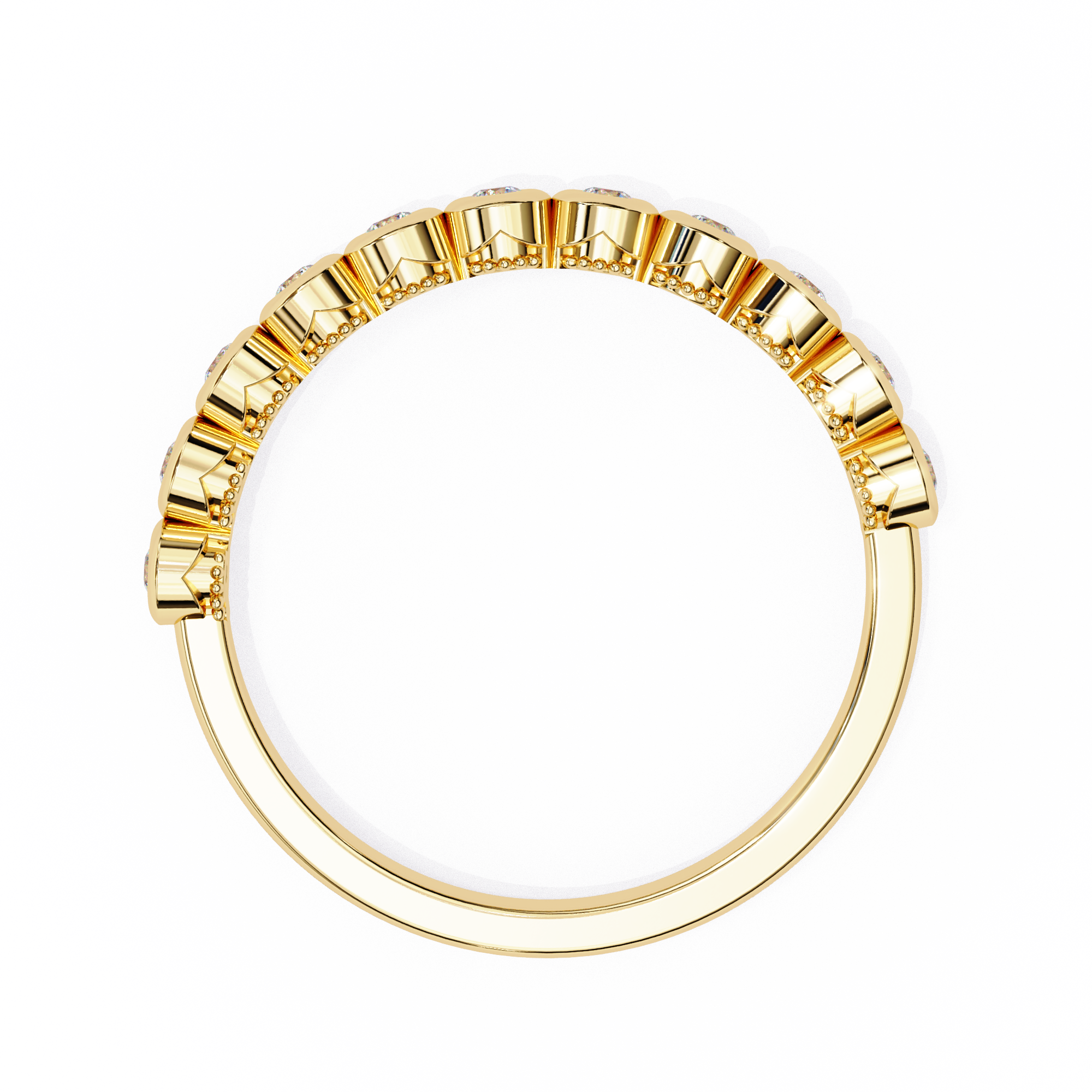 Timeless Diamond Bezel Stackable Ring