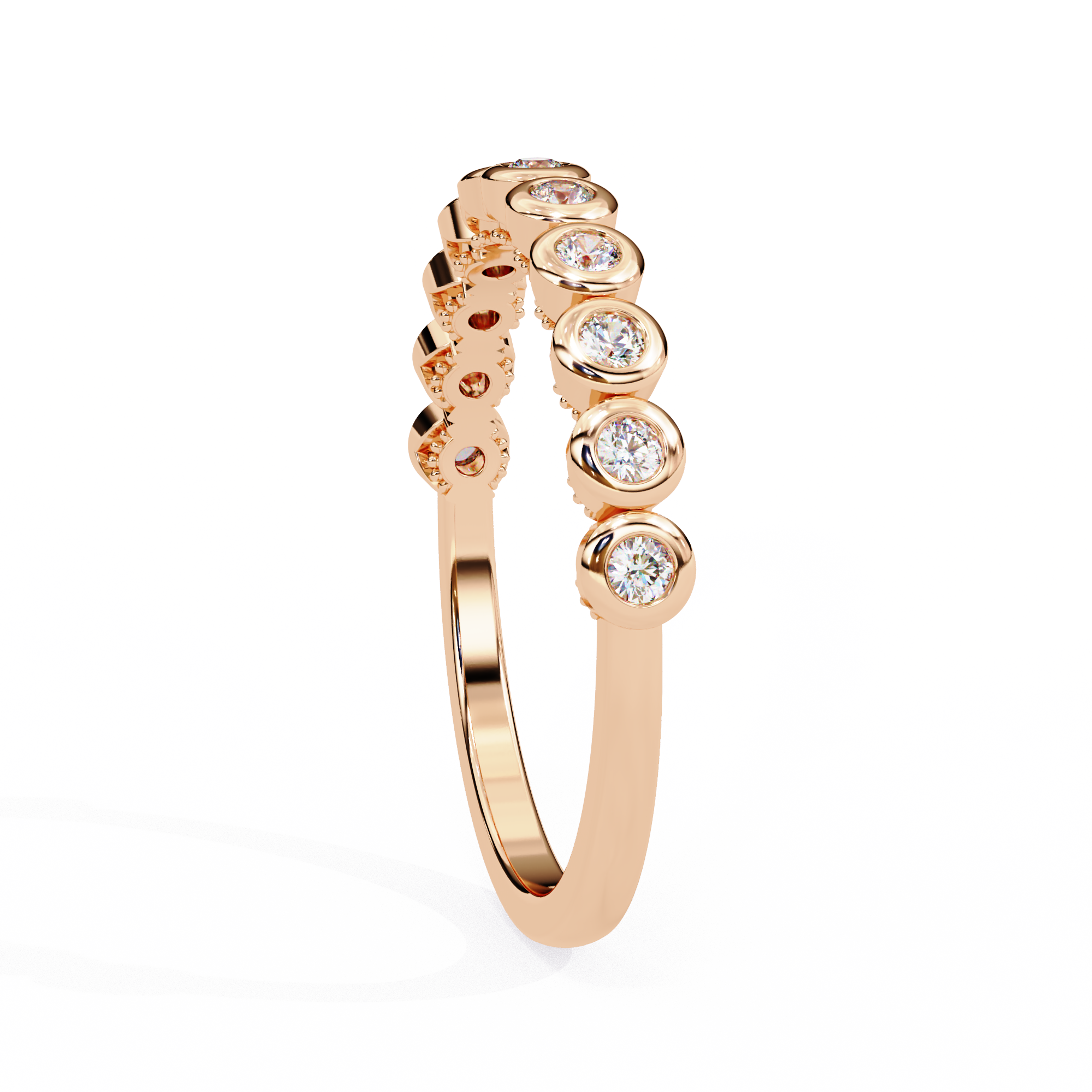 Timeless Diamond Bezel Stackable Ring