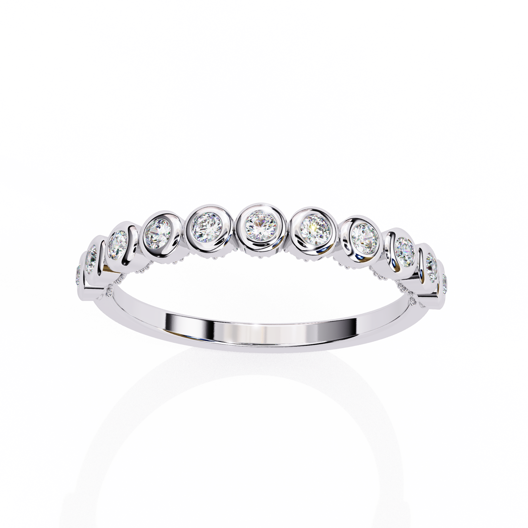 Timeless Diamond Bezel Stackable Ring