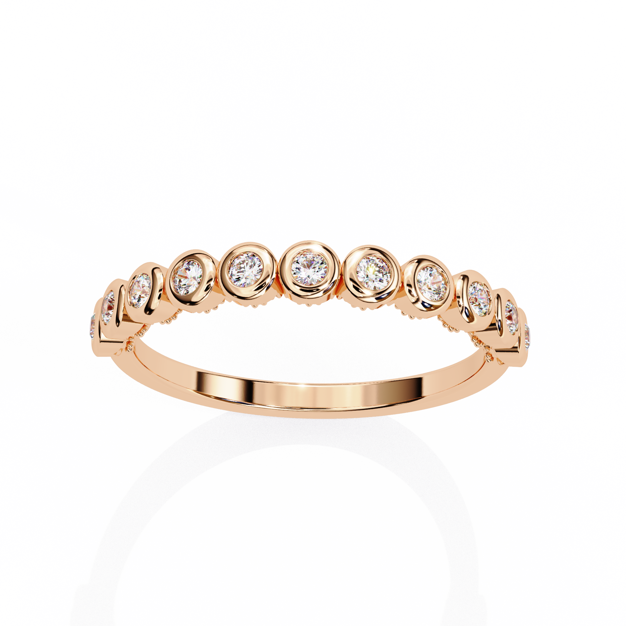 Timeless Diamond Bezel Stackable Ring