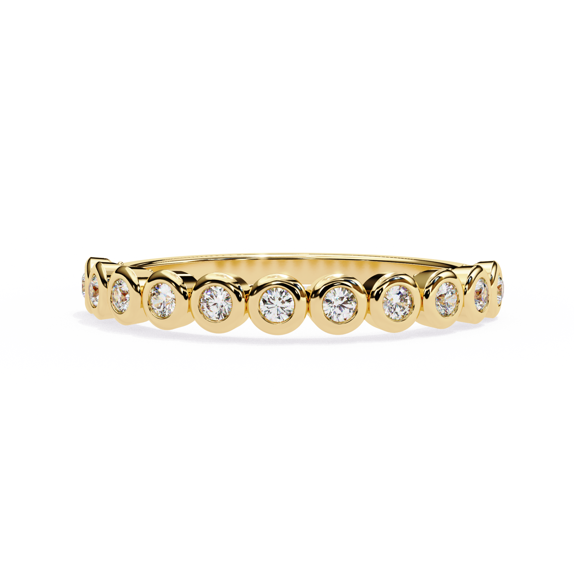 Timeless Diamond Bezel Stackable Ring
