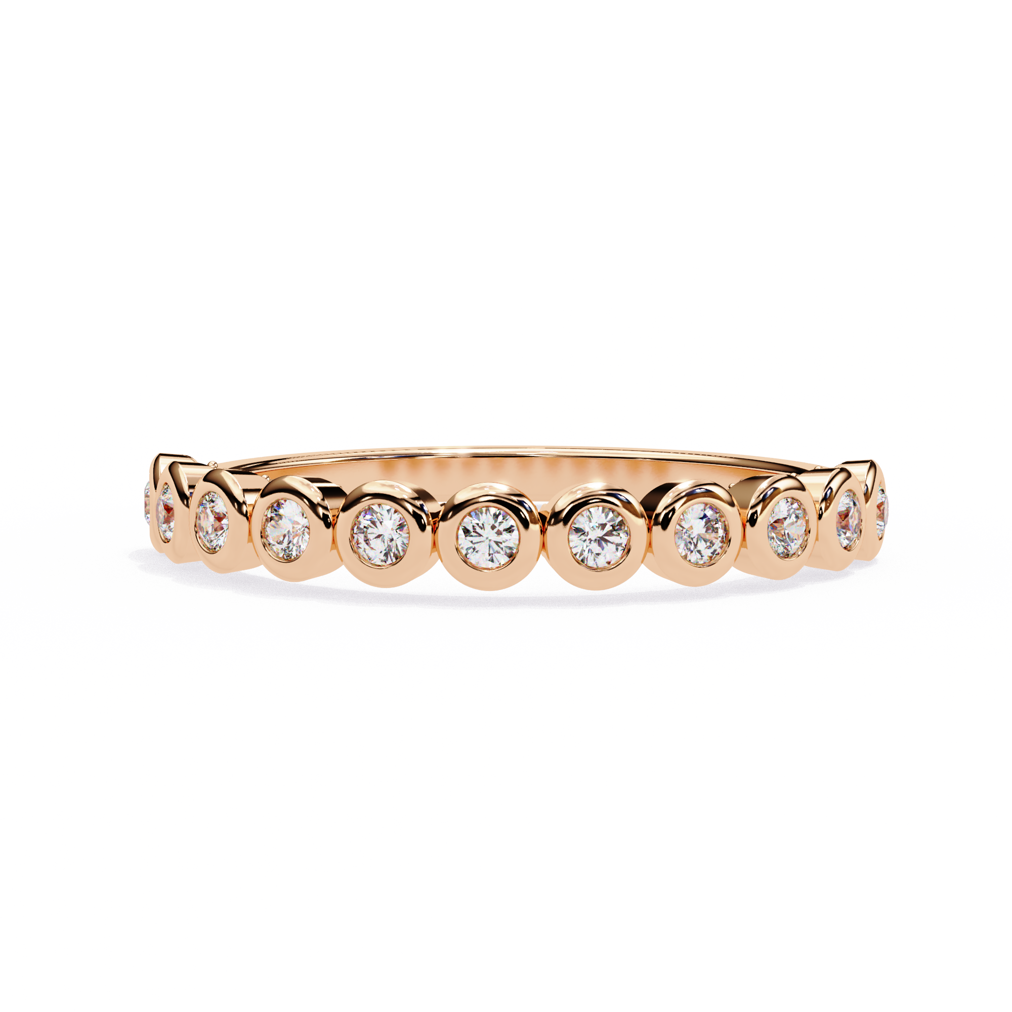Timeless Diamond Bezel Stackable Ring