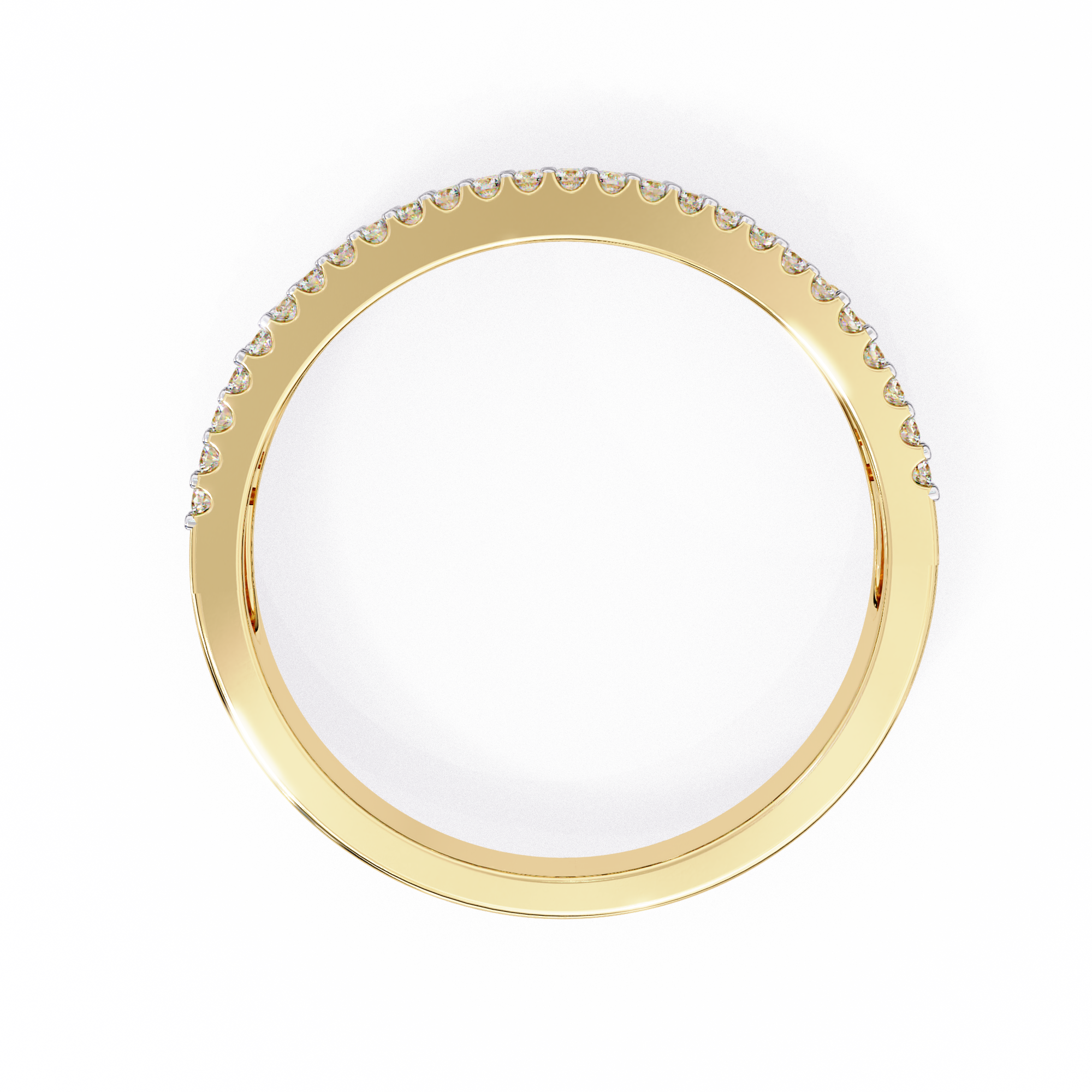 Radiant Baguette Diamond Row Ring