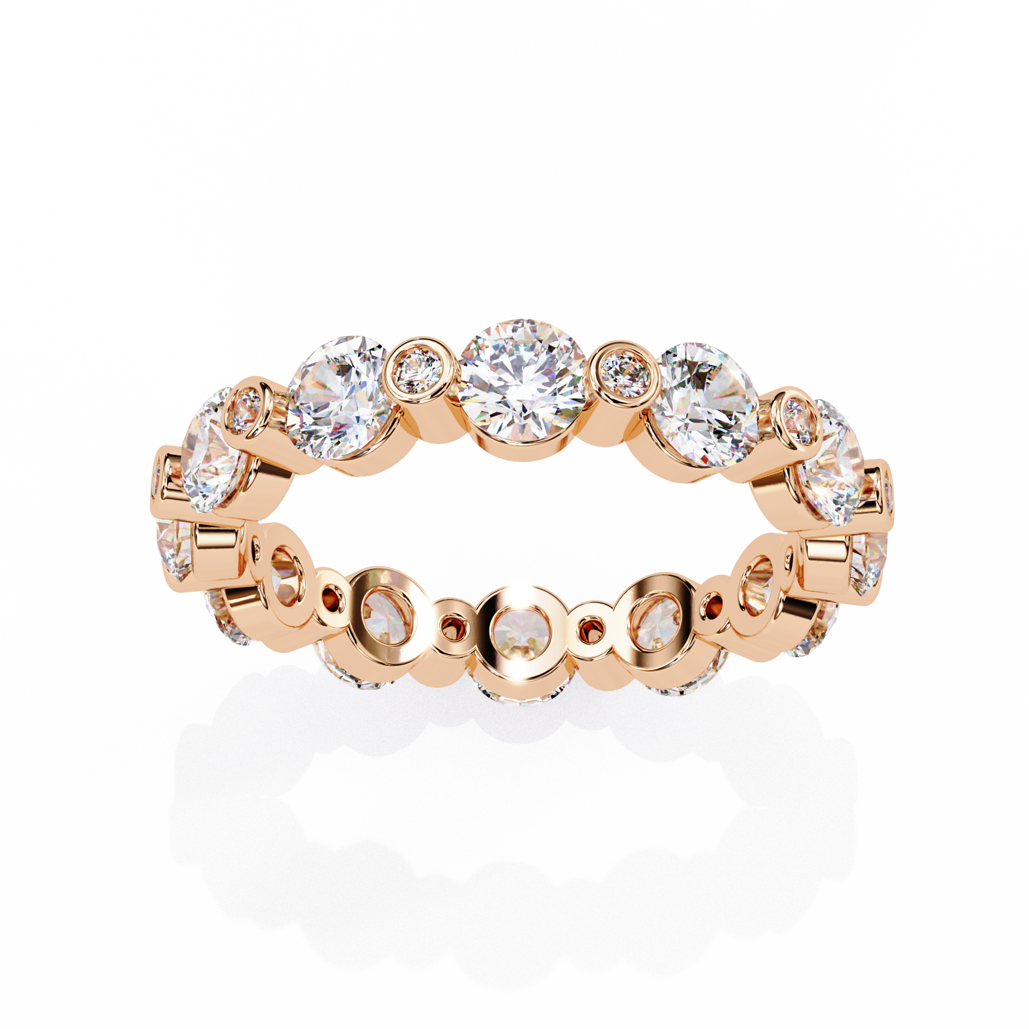 Timeless Round Diamond Flow Ring