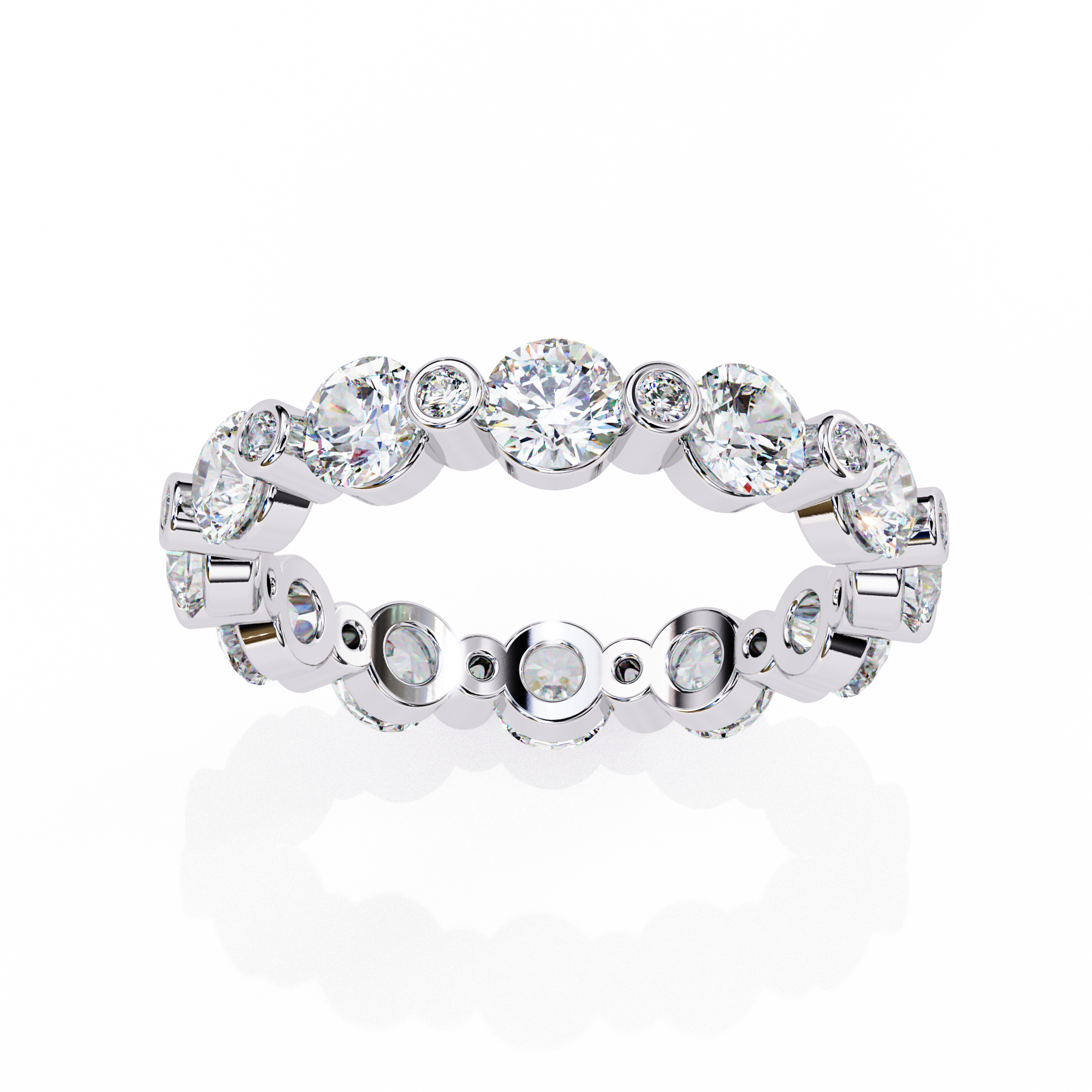 Timeless Round Diamond Flow Ring