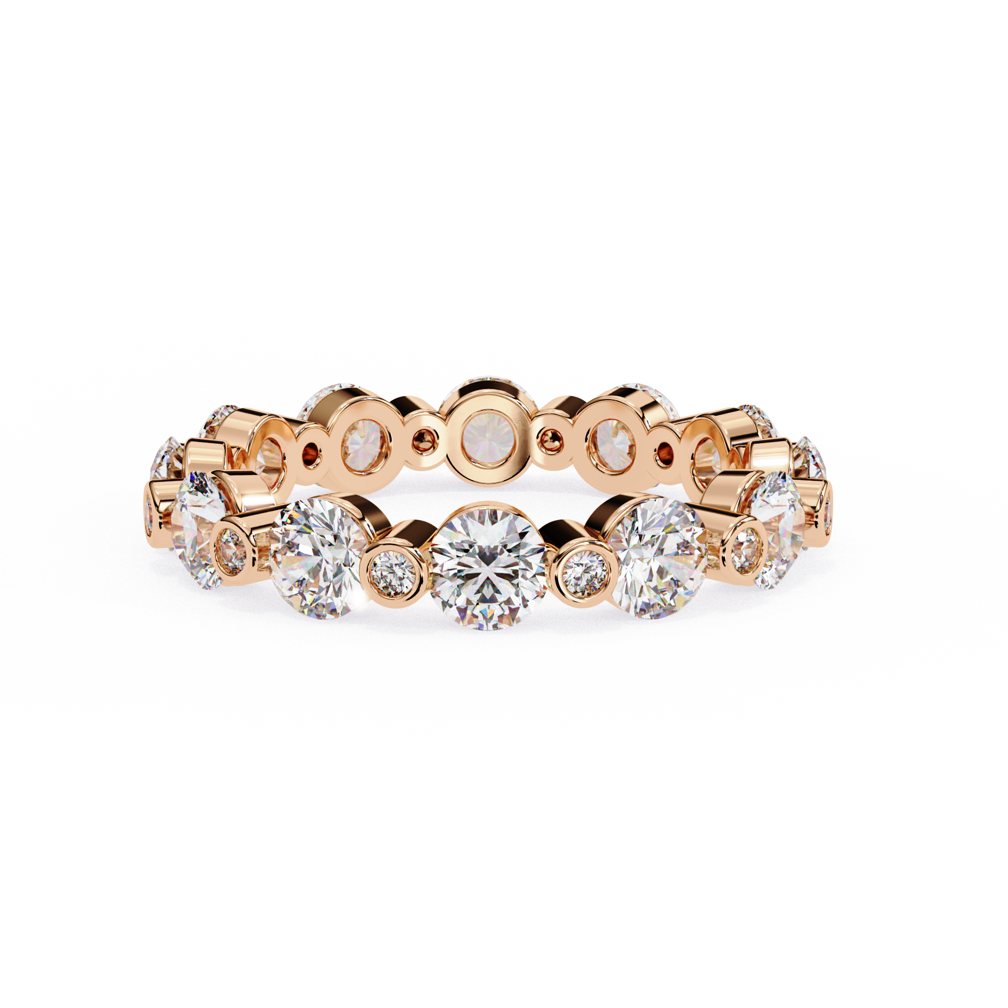 Timeless Round Diamond Flow Ring