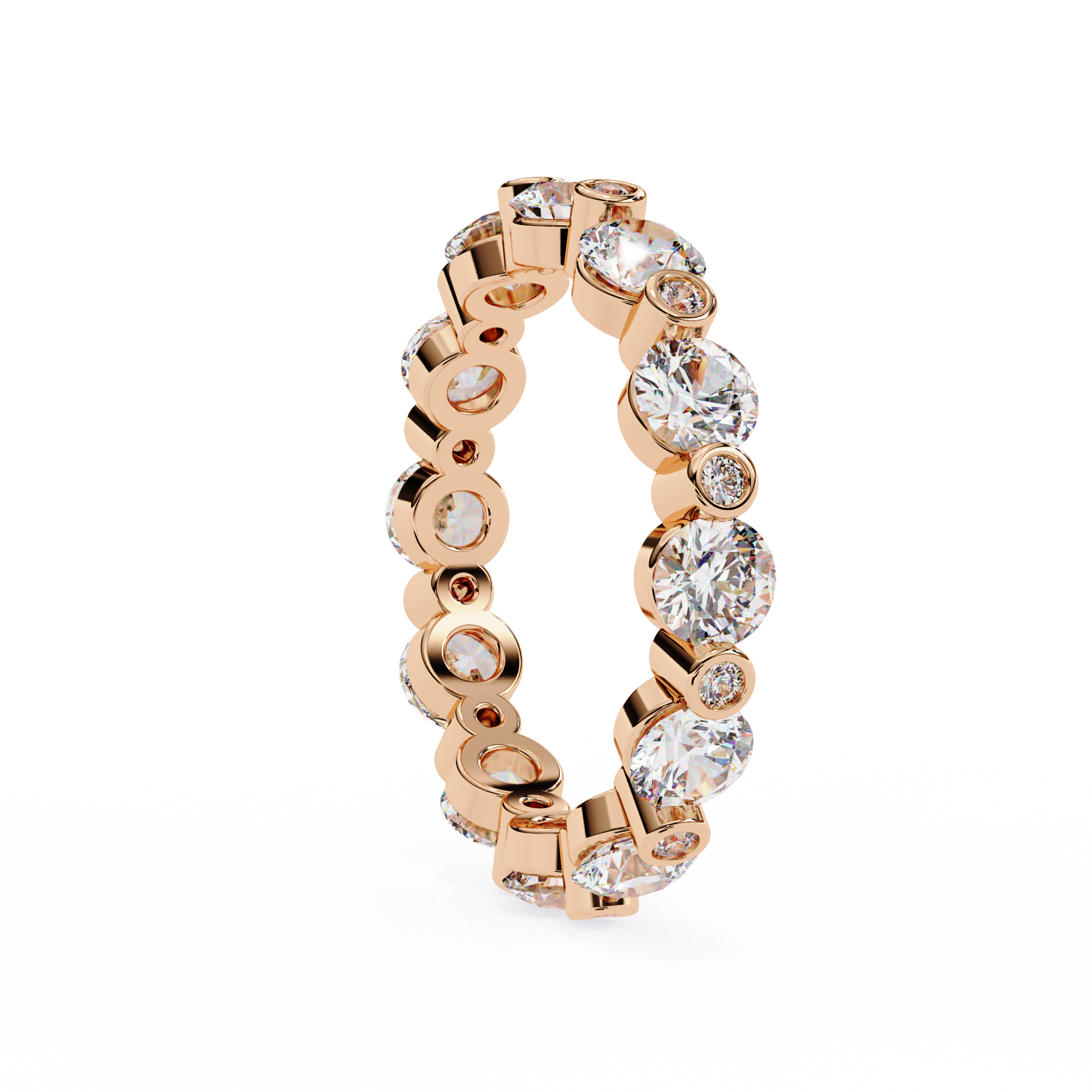 Timeless Round Diamond Flow Ring