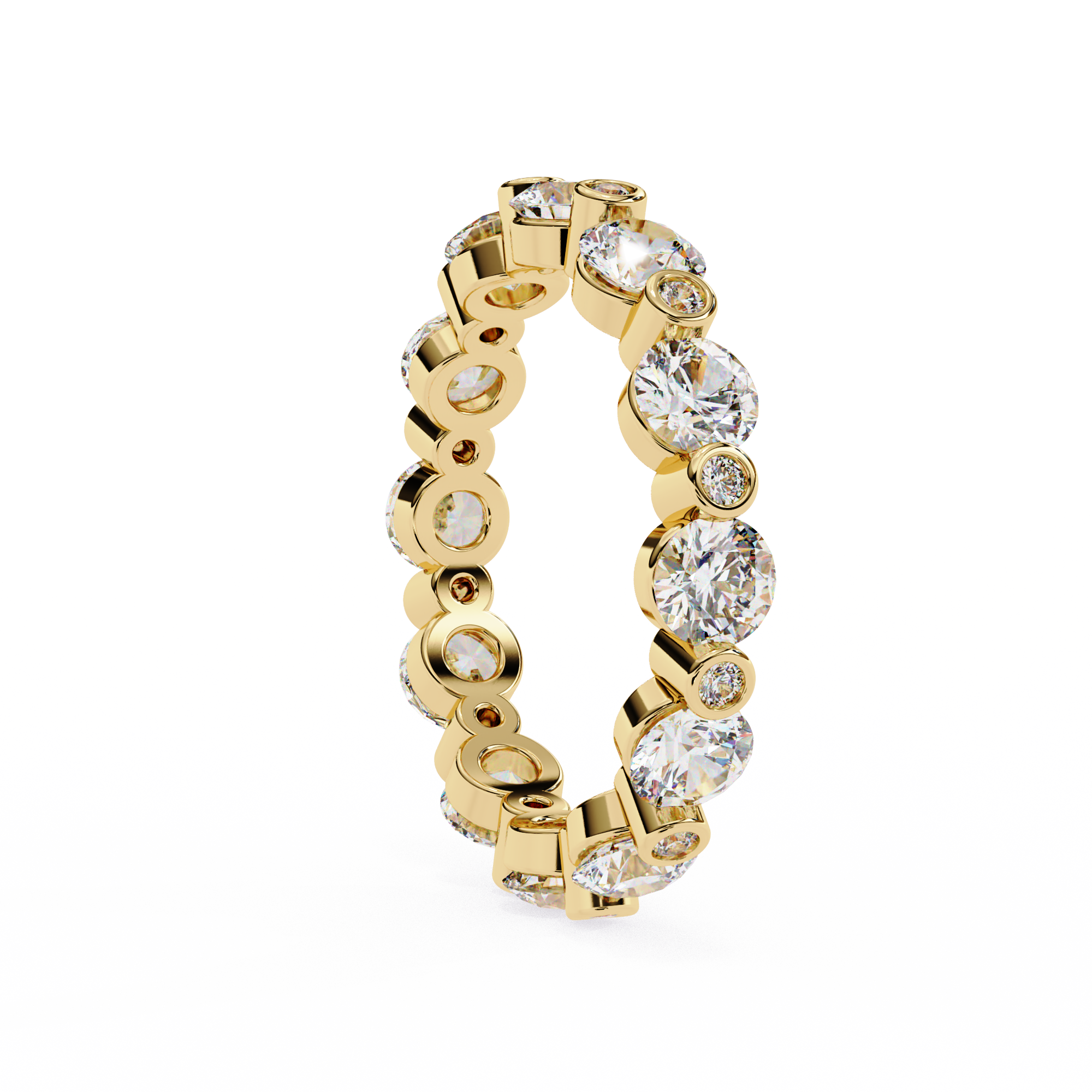 Timeless Round Diamond Flow Ring