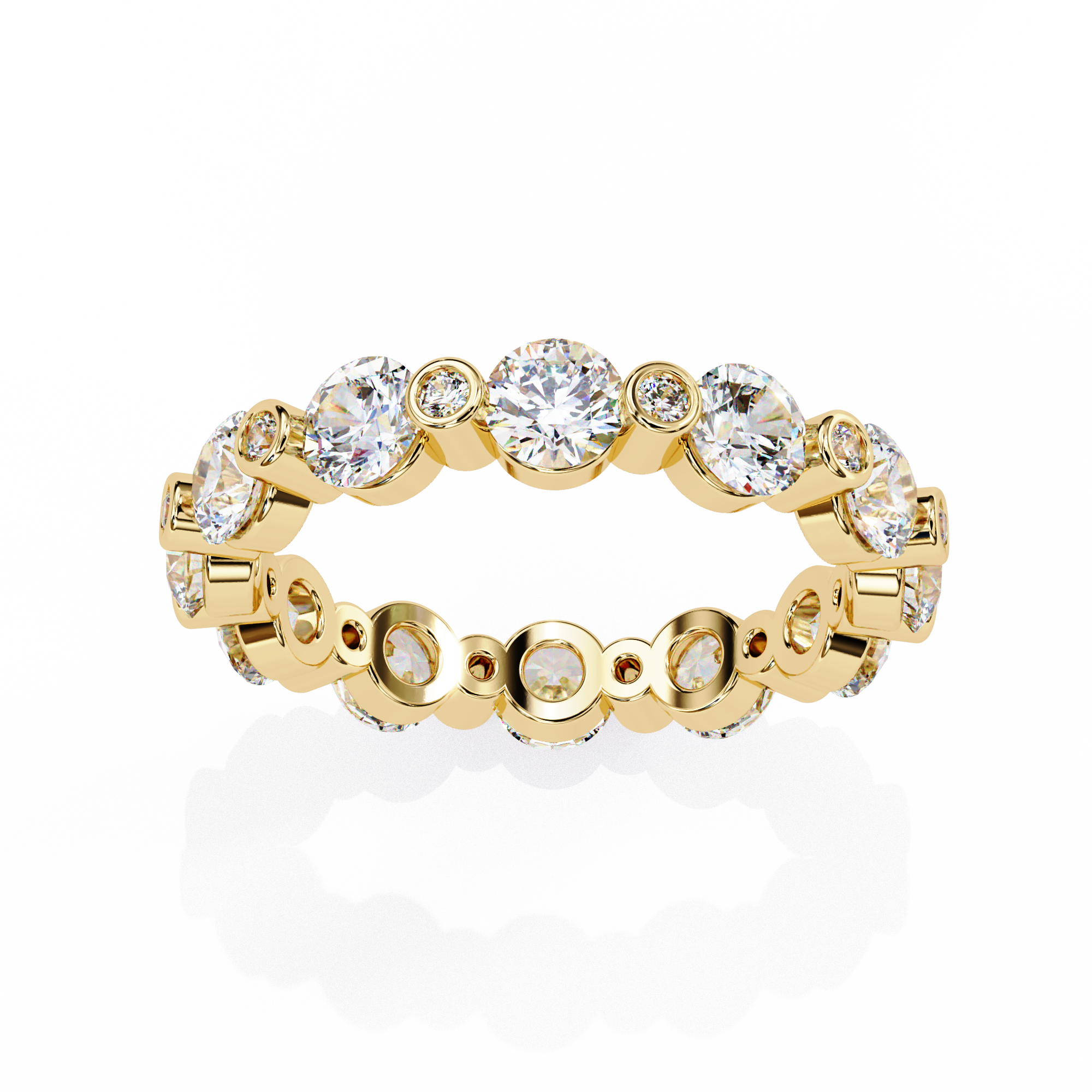 Timeless Round Diamond Flow Ring