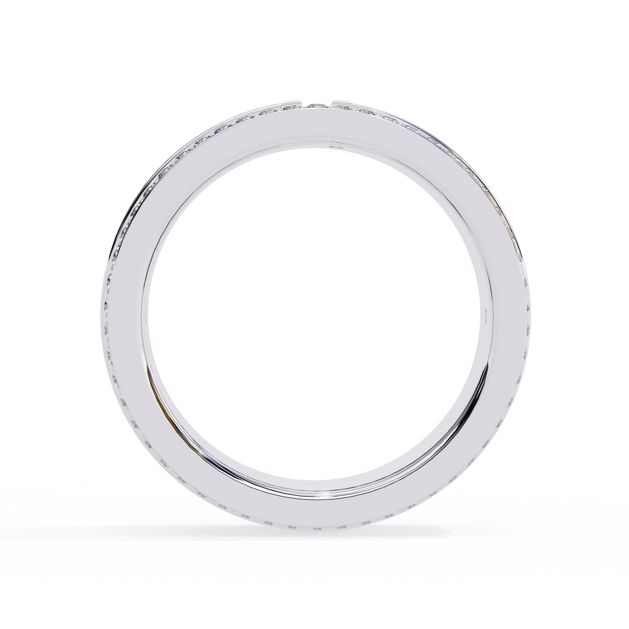 Luxe Geometric T Pave Band