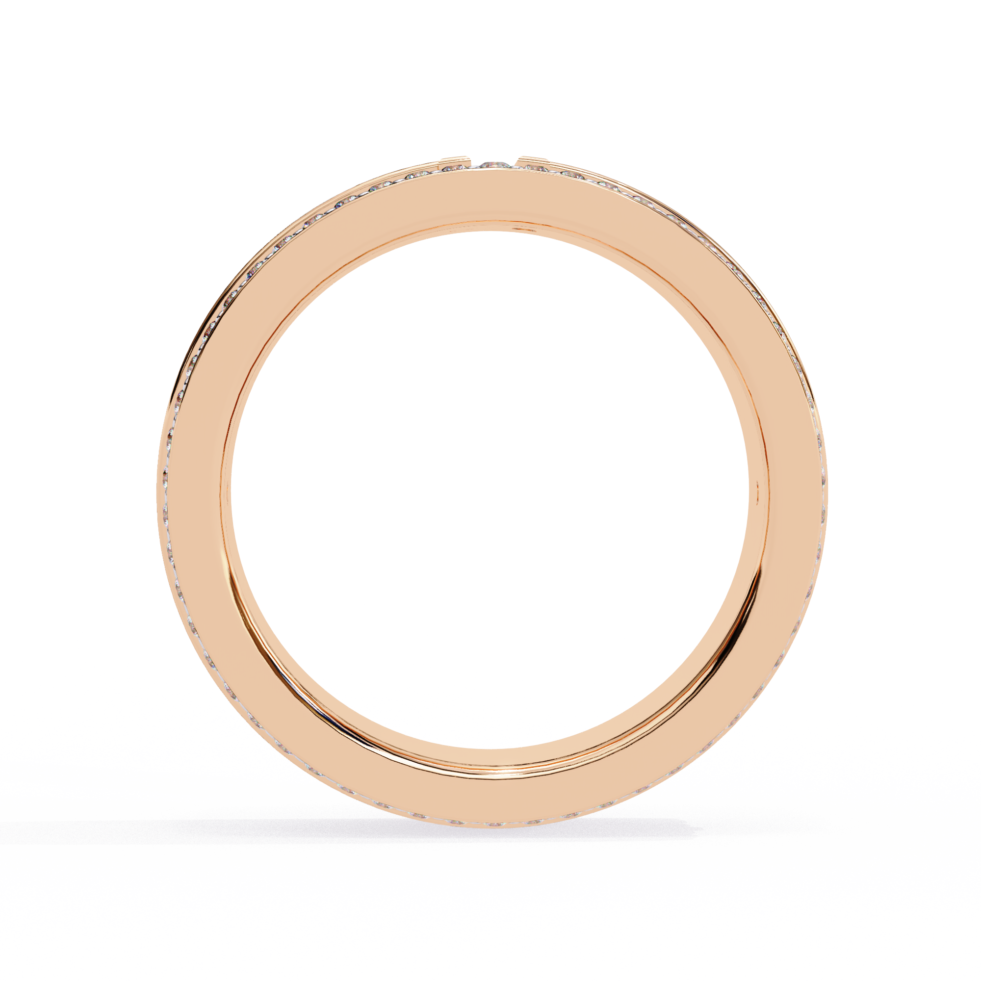 Luxe Geometric T Pave Band