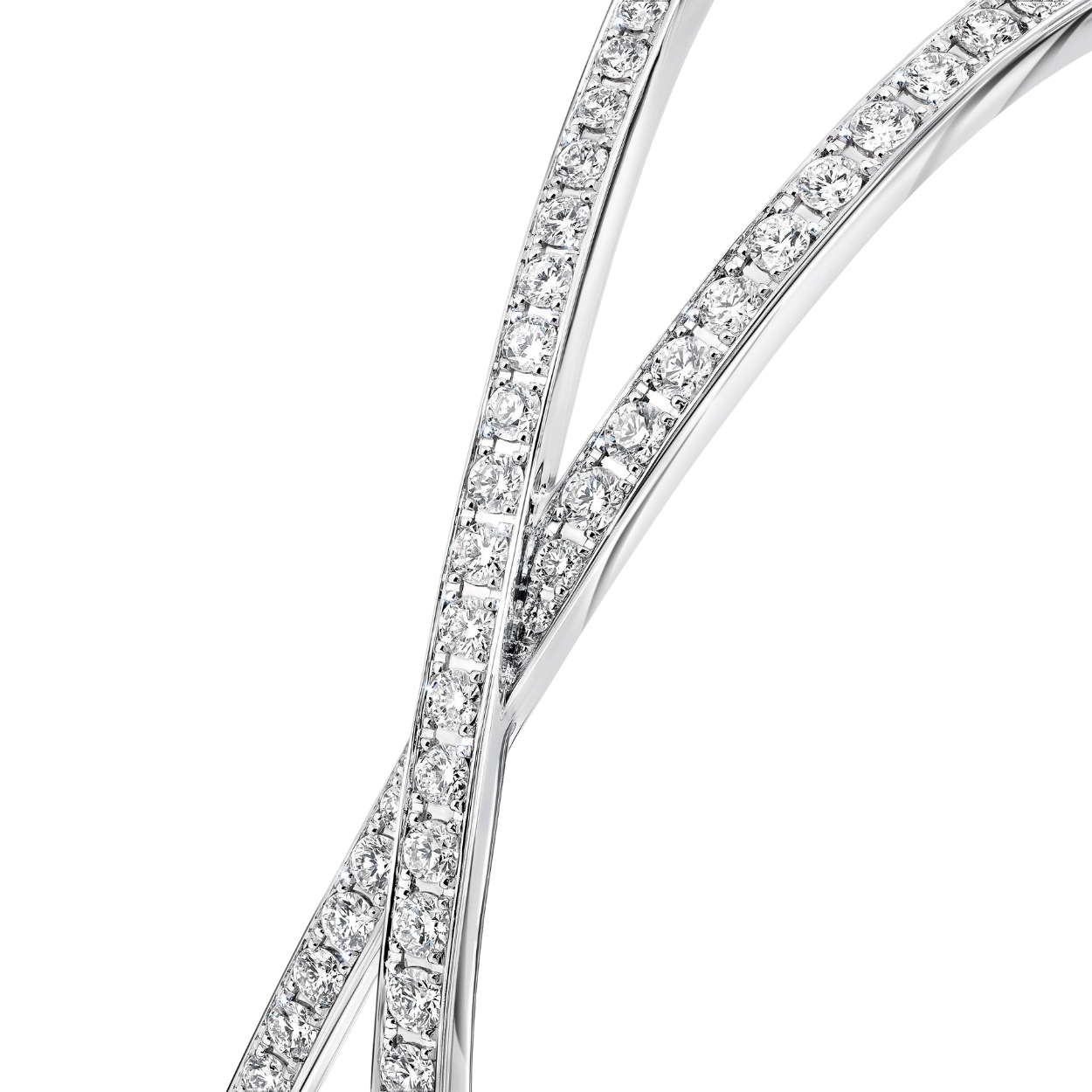 The Cross Pavé Diamond Bangle